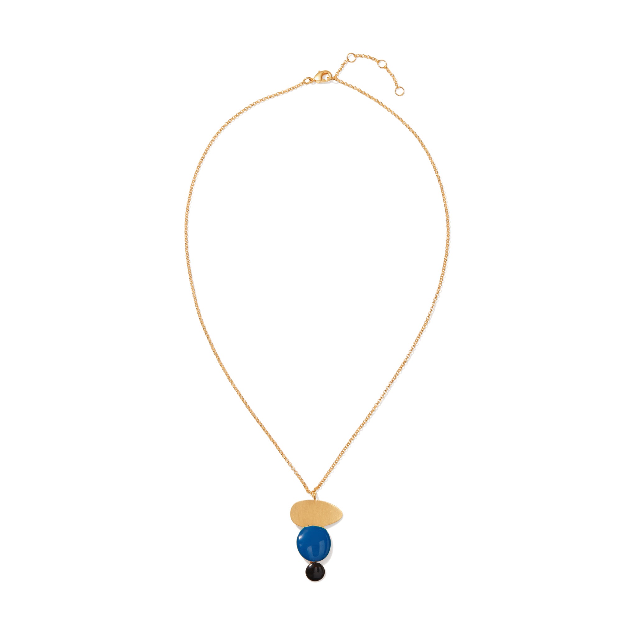 Joan Miró Gold-Plated Dots Pendant Necklace – Handcrafted Art Jewelry