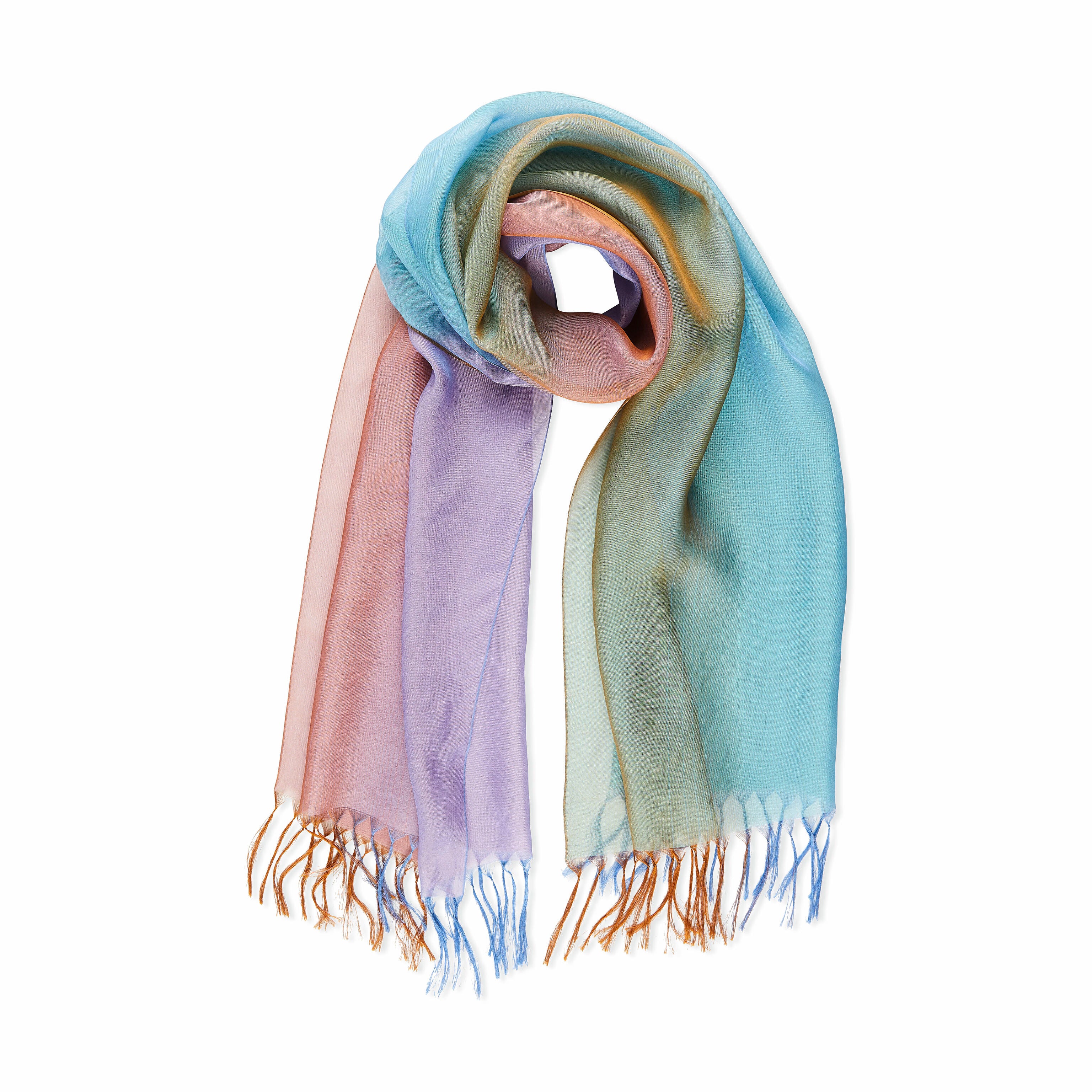 Handmade Peacock Feather Silk Scarf – Yonezawa Japan