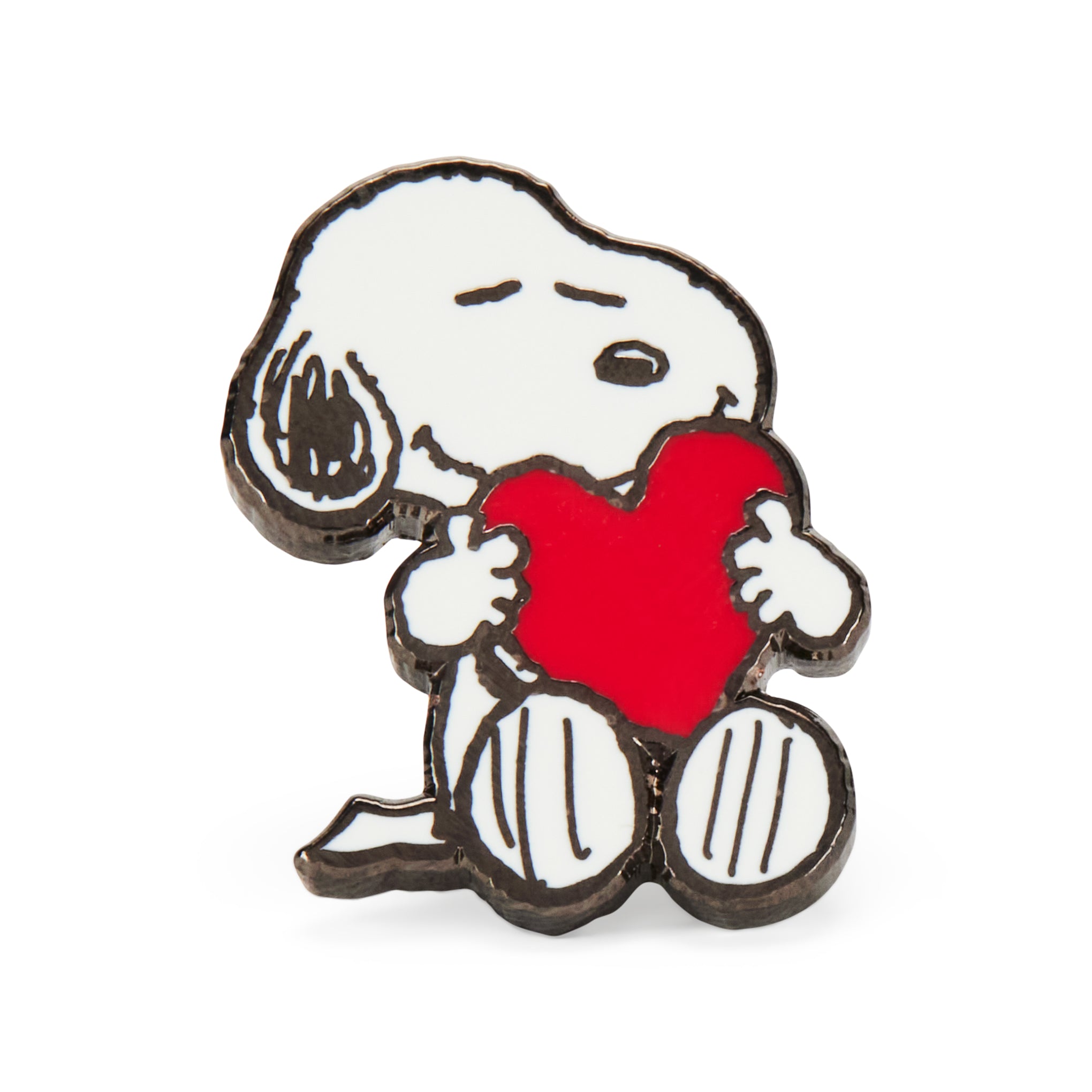 Snoopy Heart Enamel Pin - Cute Cartoon Accessory