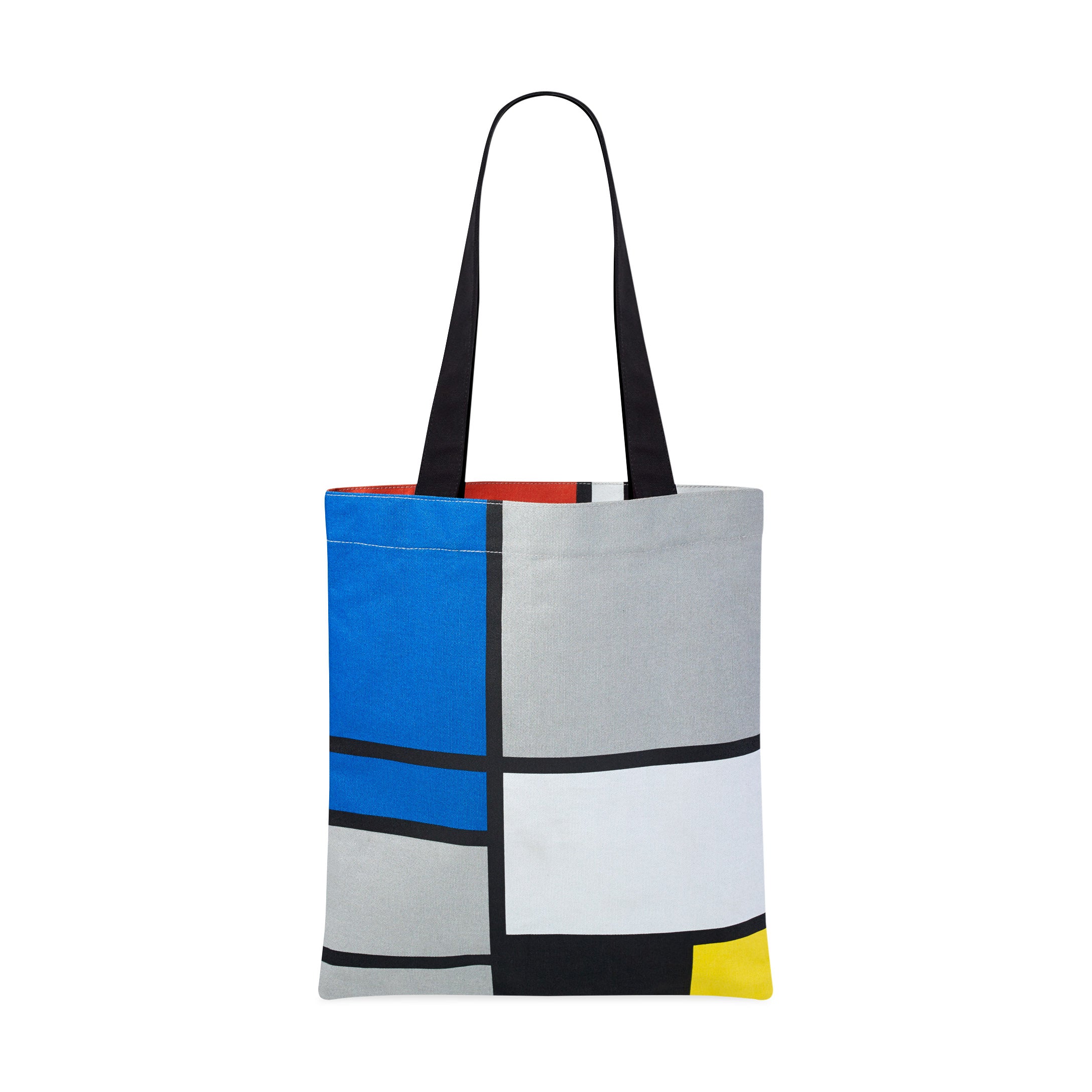 Mondrian Art Print Canvas Tote Bag