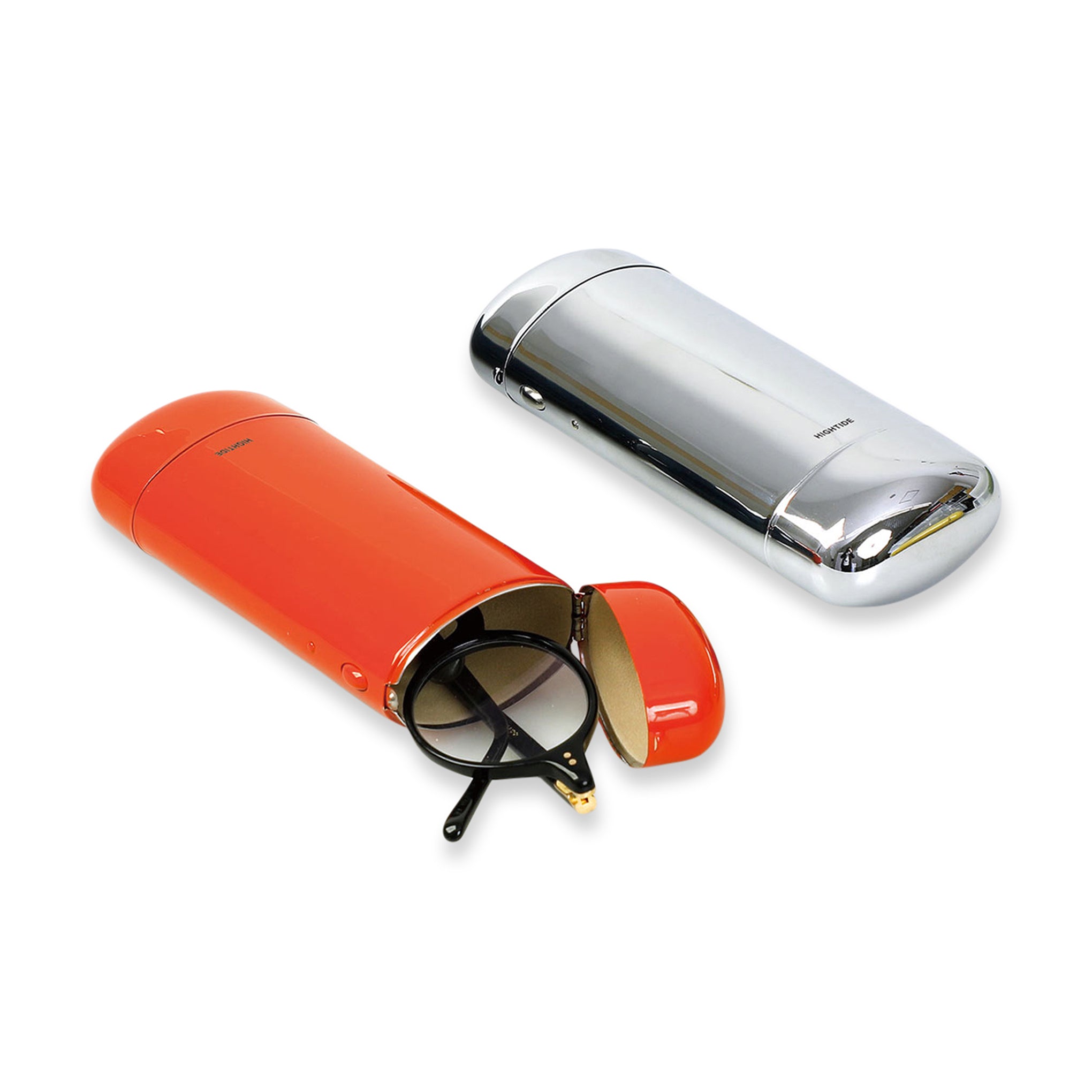 Hightide Stainless Steel Glasses Case - Red Protective Hard Shell