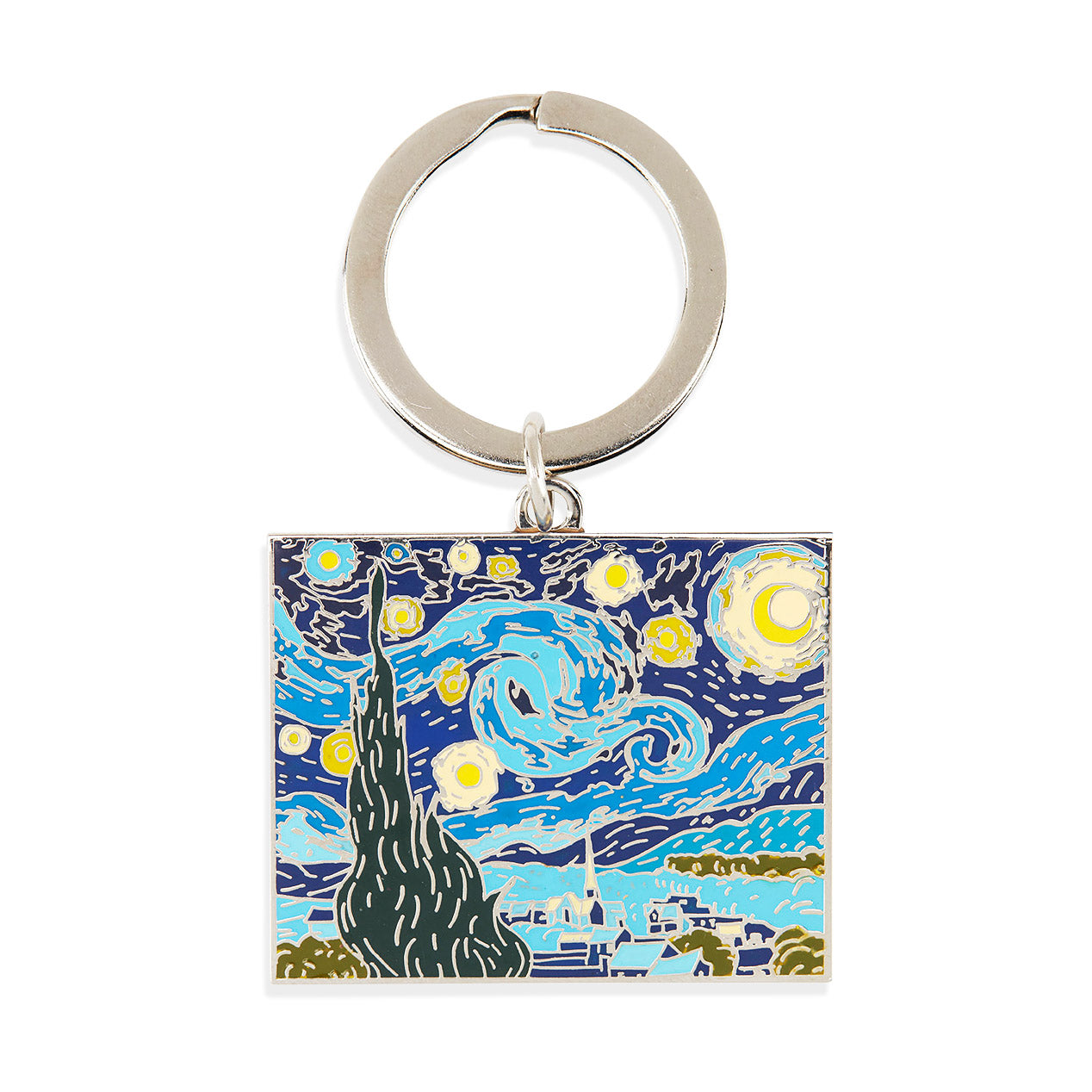Van Gogh Enamel Keyring – MoMA Artist Collection Brass Keychain