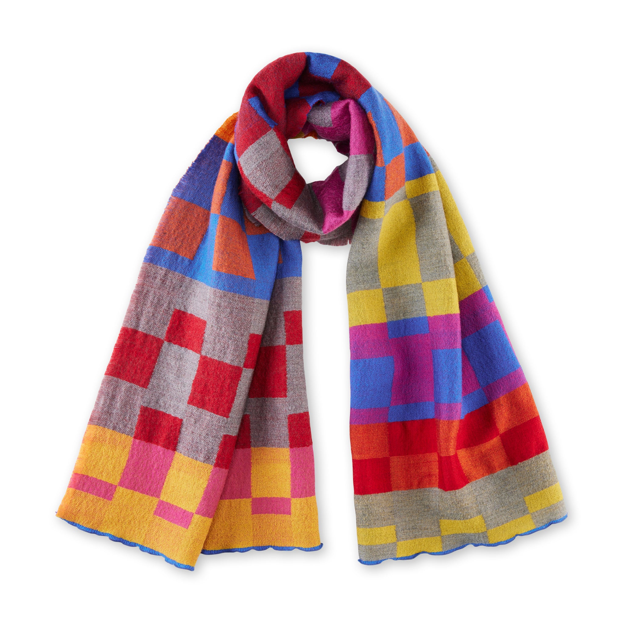 Traits Daniel Wool & Silk Scarf – Handcrafted Jacquard Eco-Friendly