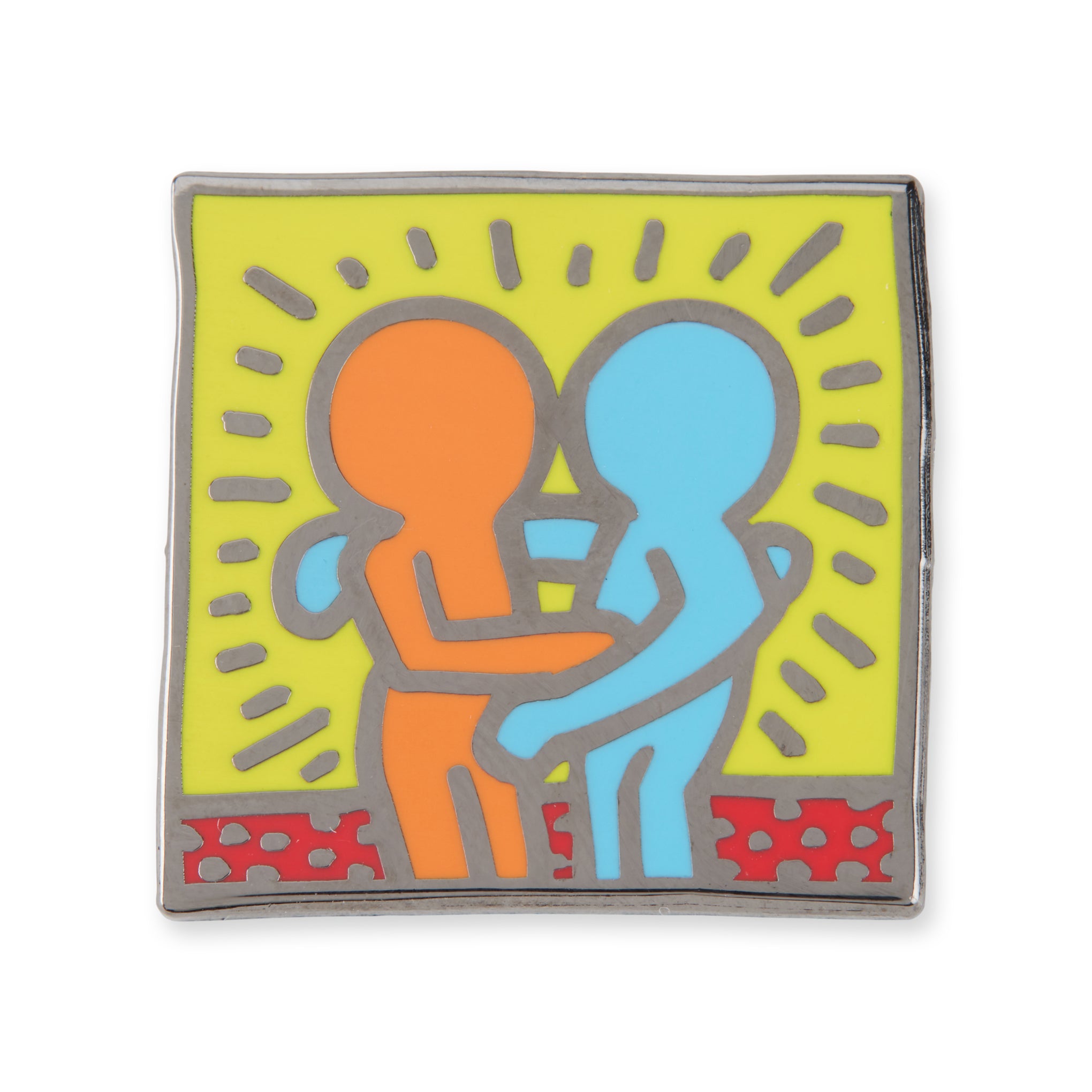 Keith Haring Friends Enamel Pin - Pop Art Collectible