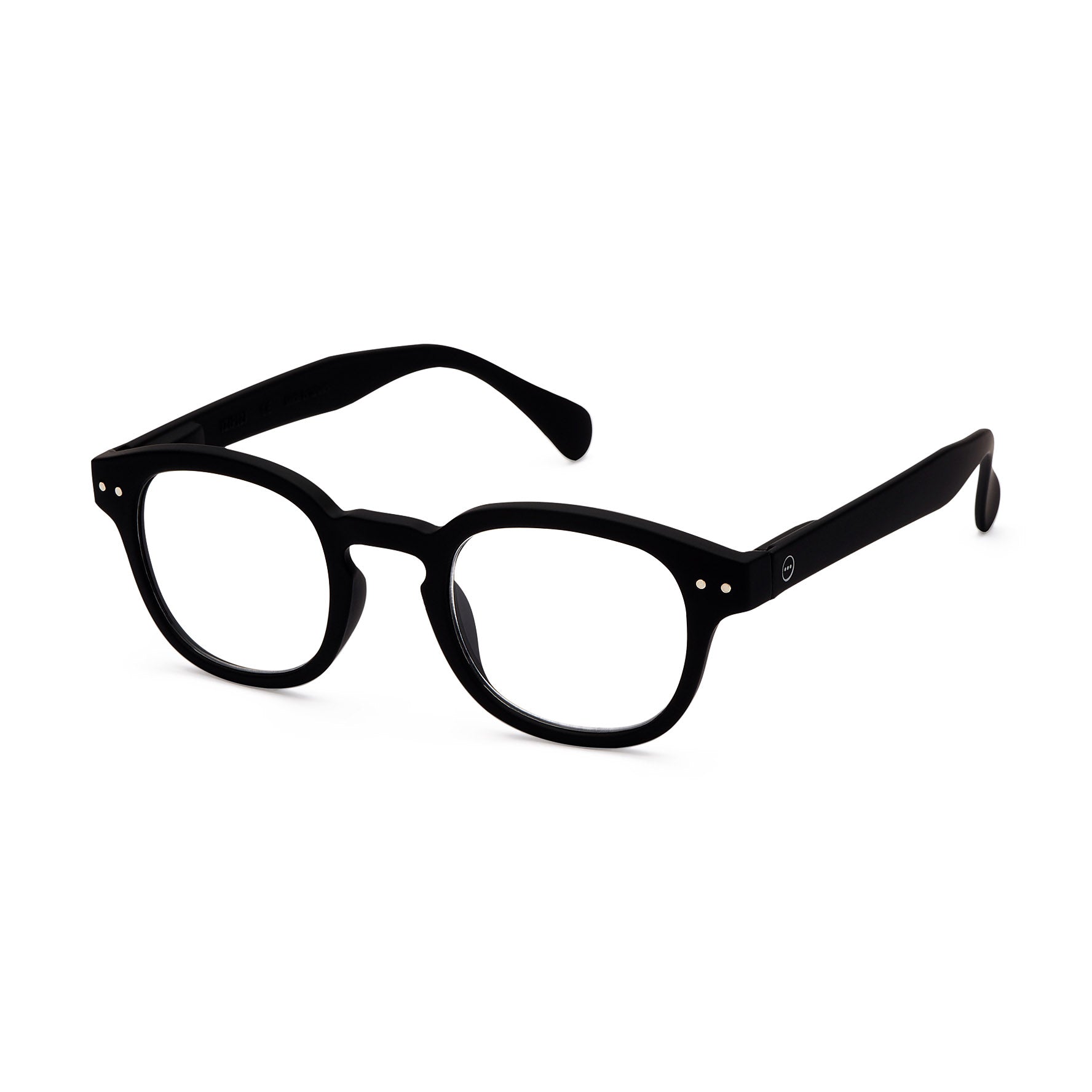 IZIPIZI Retro Reading Glasses - Square Frames, Black