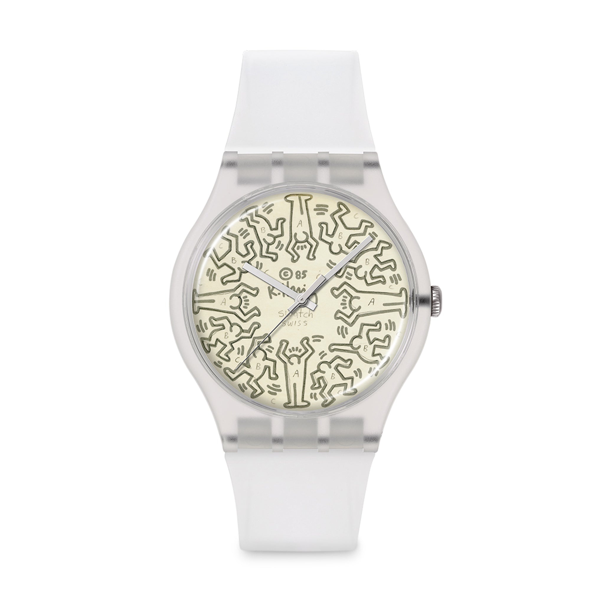 Swatch Keith Haring Artist Watch with Bio-Sourced Glass