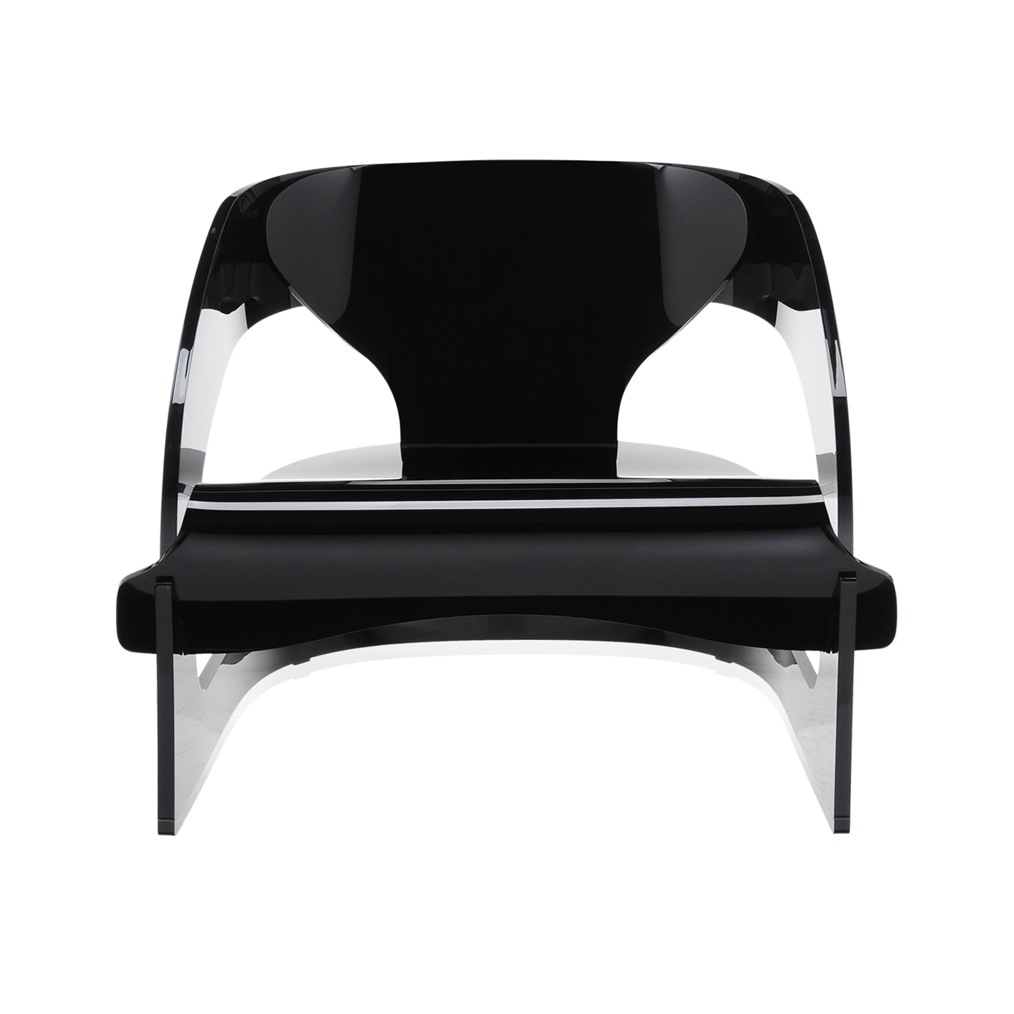 Joe Colombo 4801 Plastic Armchair by Kartell - Black Modern Design