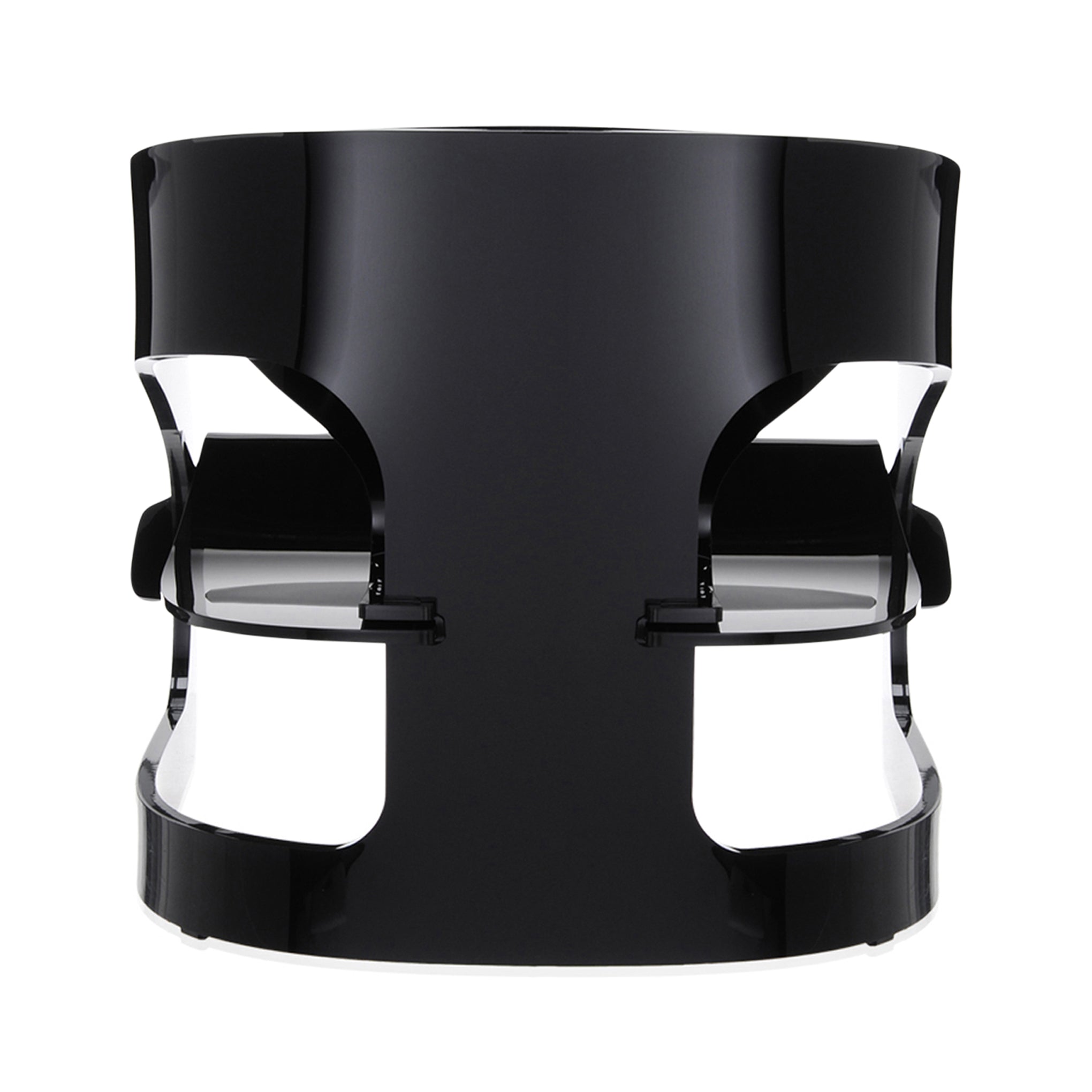 Joe Colombo 4801 Plastic Armchair by Kartell - Black Modern Design