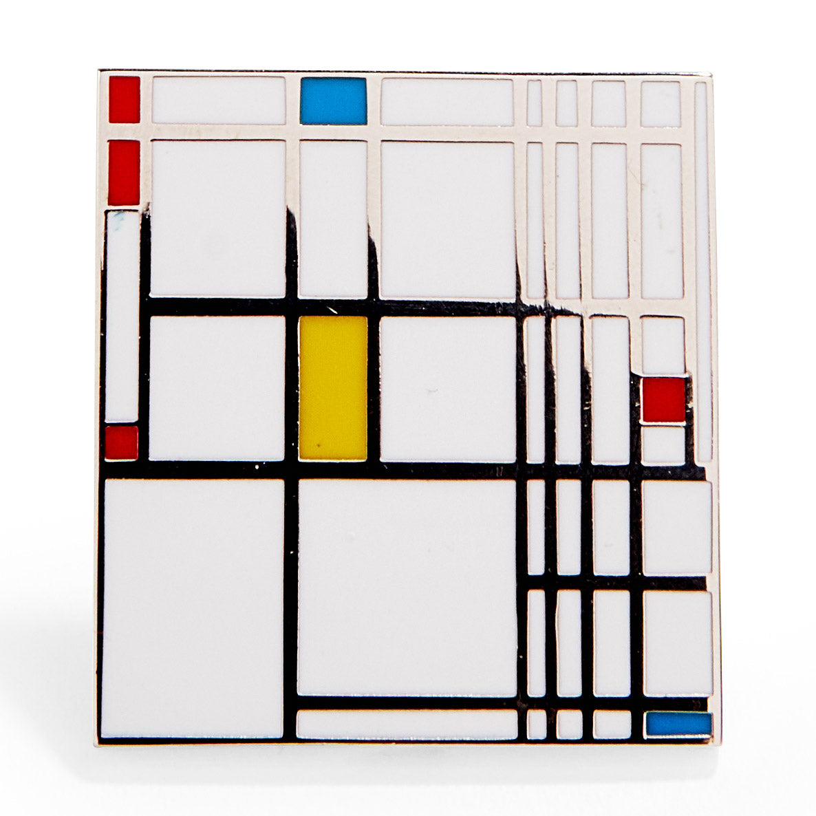 Mondrian Artist Enamel Pin - MoMA Inspired Collectible