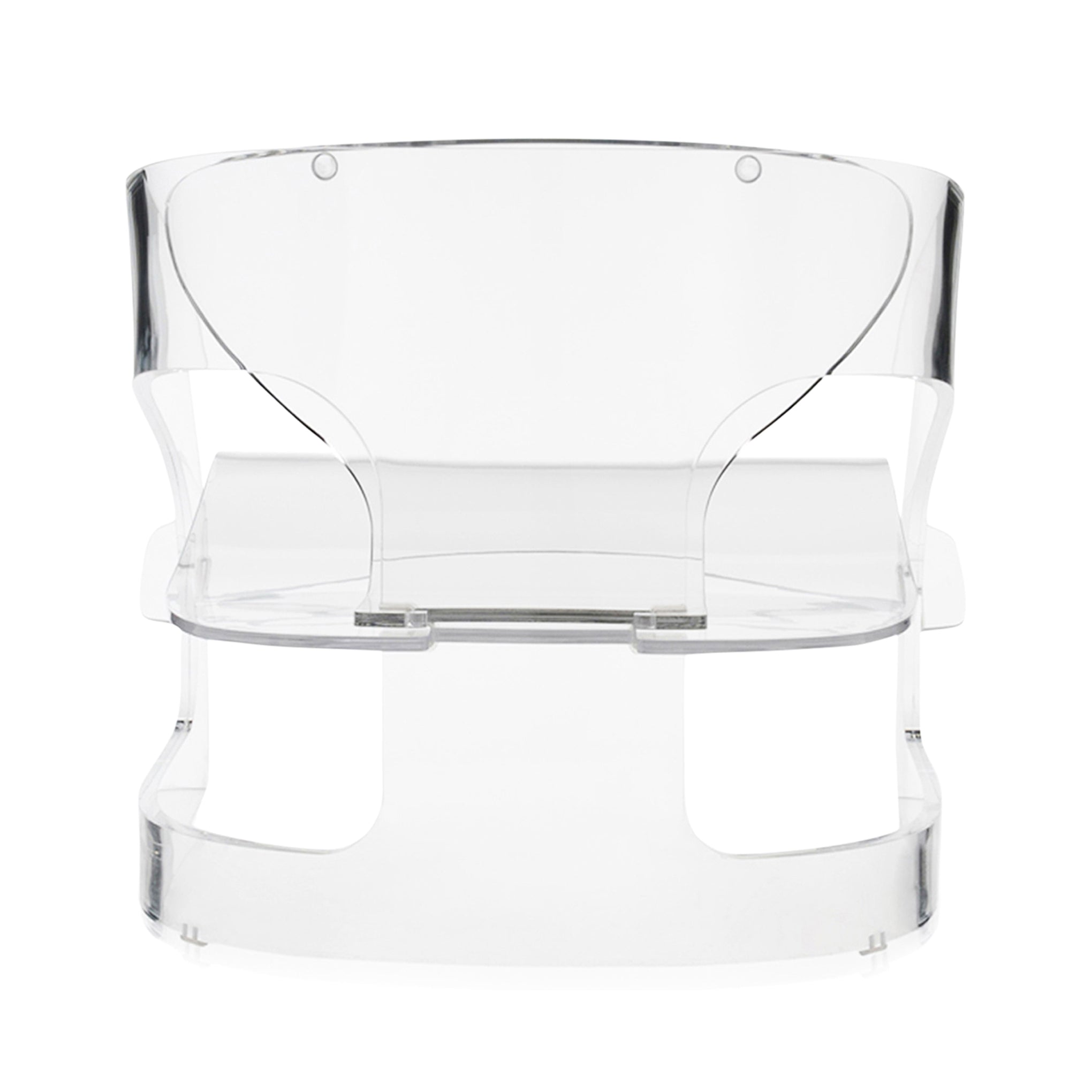 Joe Colombo Kartell 4801 Clear Plastic Armchair for Indoors & Outdoors