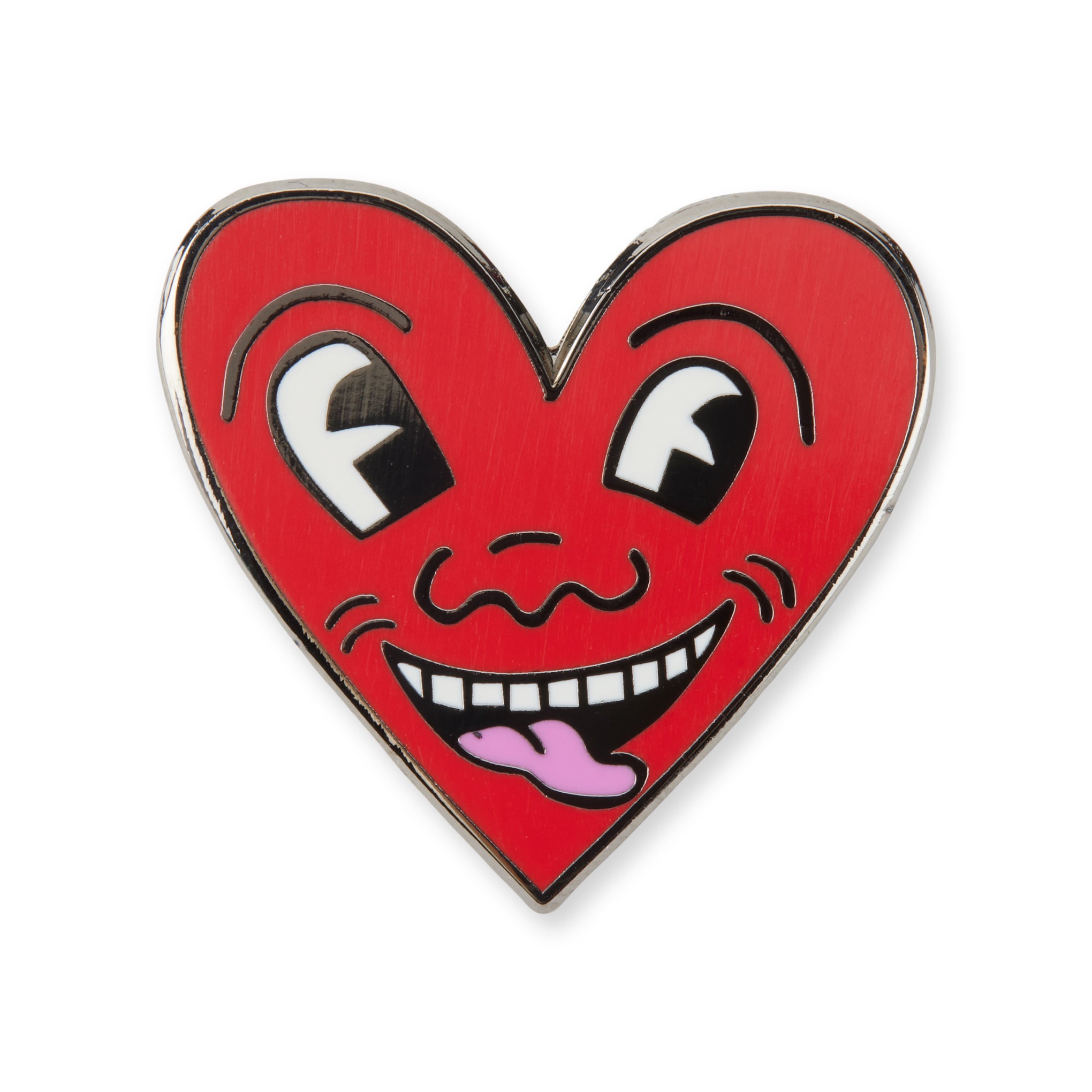 Keith Haring Heart Enamel Pin - Pop Art Lapel Pin