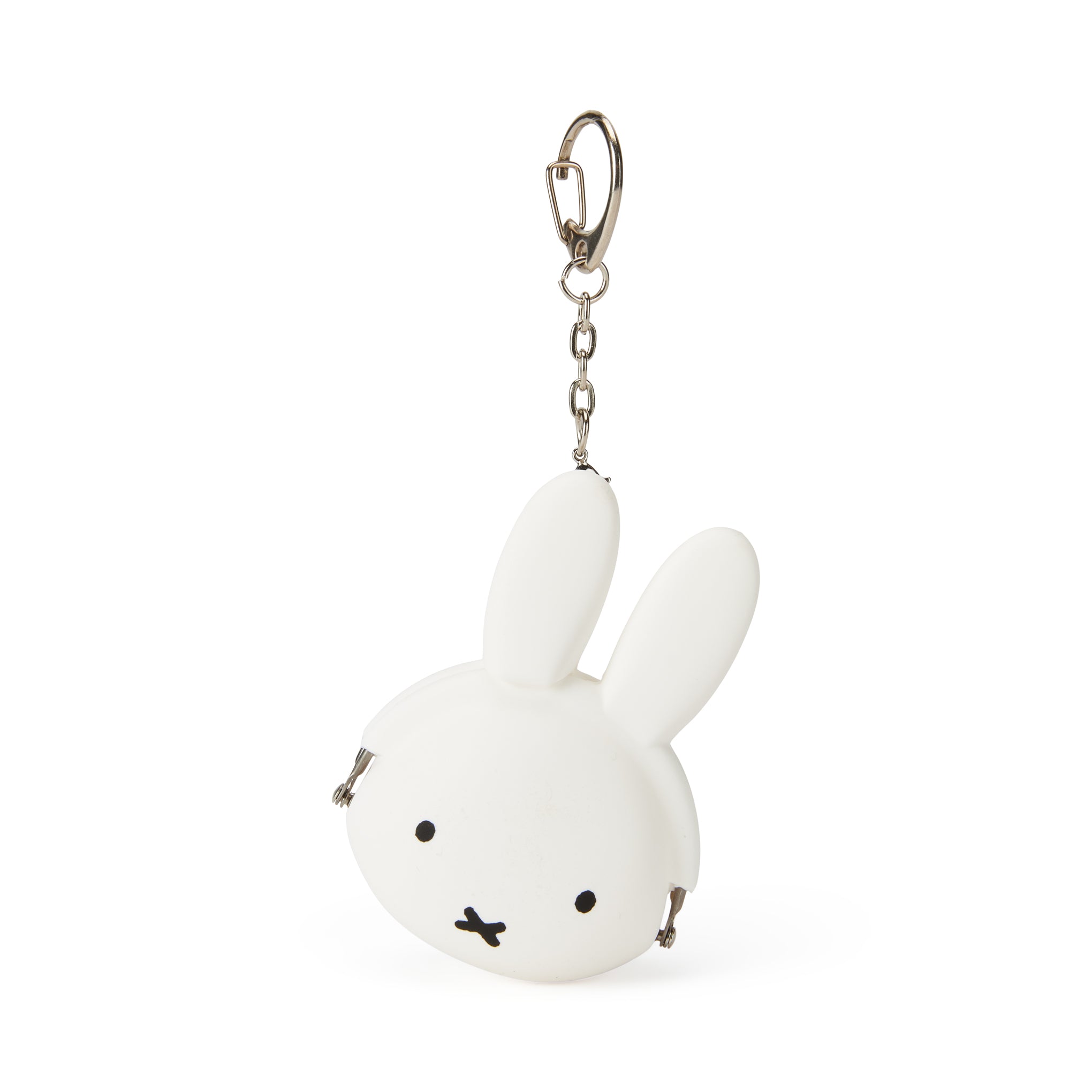 Miffy Silicone Pouch Keychain - White Rabbit Bag Charm