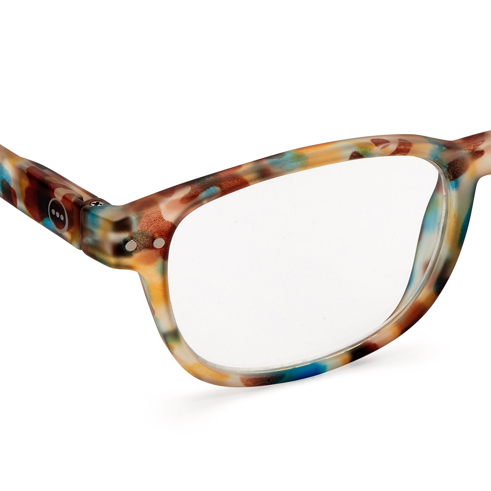 IZIPIZI Blue Tortoise Rectangular Reading Glasses