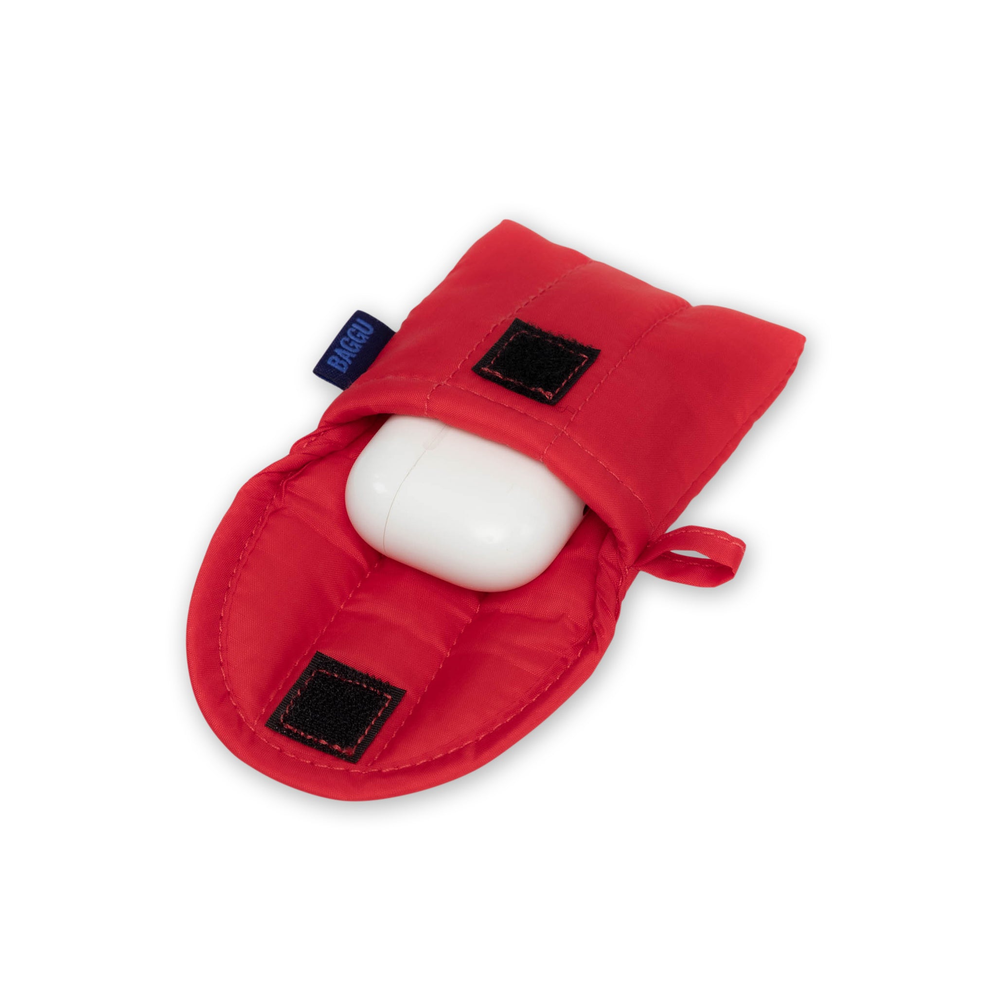Baggu Recycled Nylon Earbuds Case - Puffy & Keychain Loop