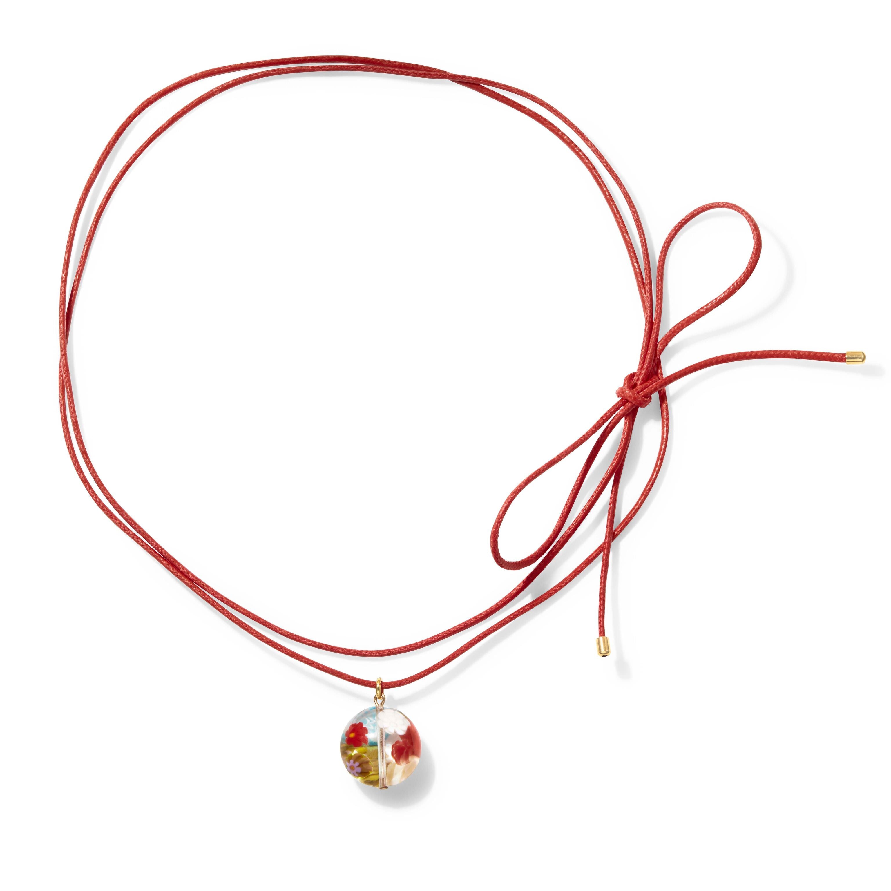Yam Maddy Necklace with Handmade Murano Glass Charm