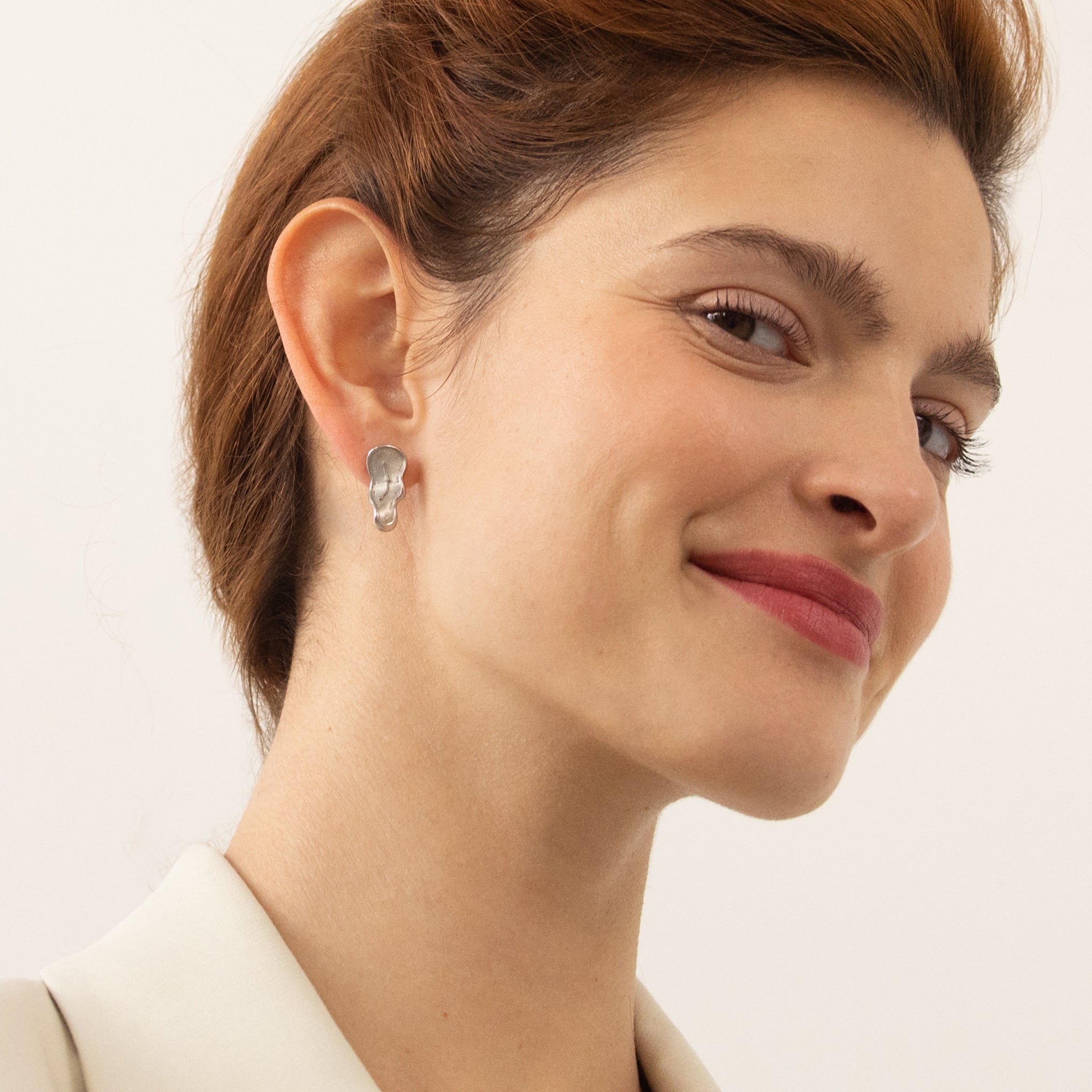 Salvador Dalí Melting Clock Gold-Plated Earrings - Surrealist Jewelry