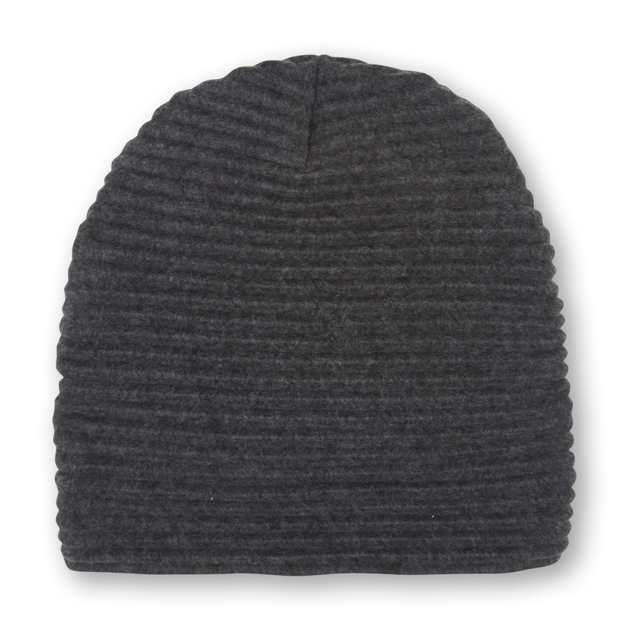 Design House Stockholm Pleated Fleece Beanie - Dark Gray Unisex