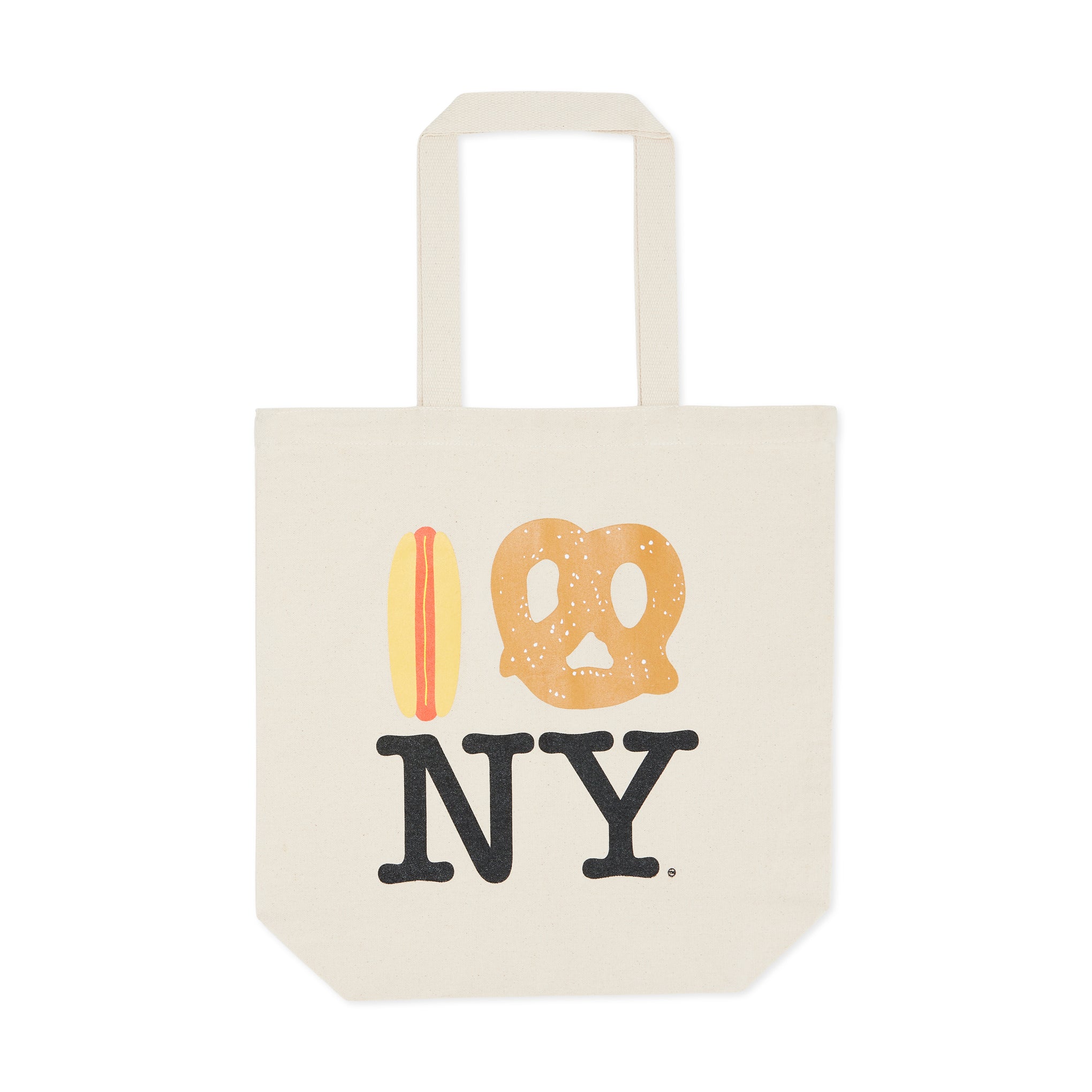 NYC Food Themed Recycled Cotton Tote Bag by Alex Zagami