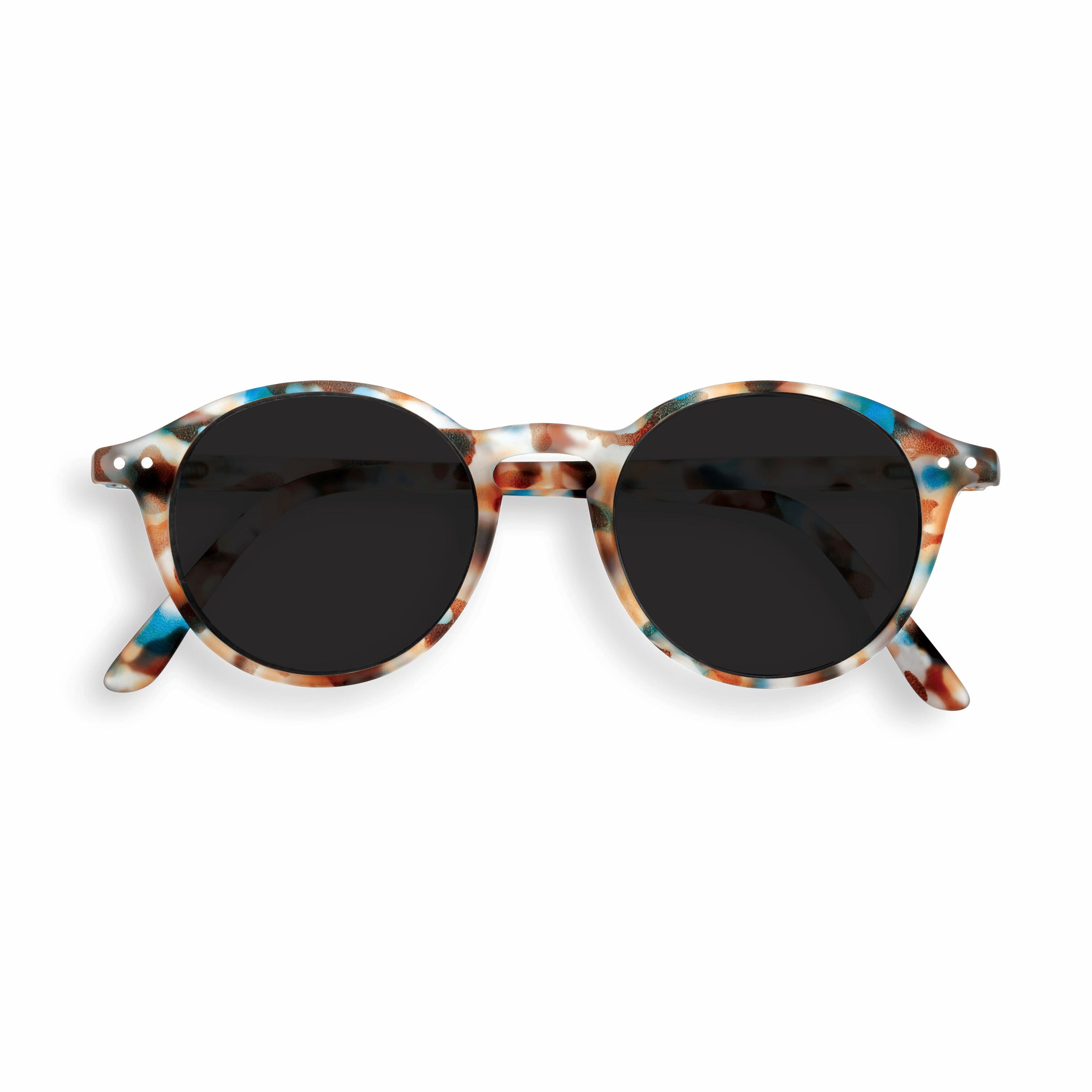IZIPIZI Round Blue Tortoise Sunglasses – Unisex UV Protection