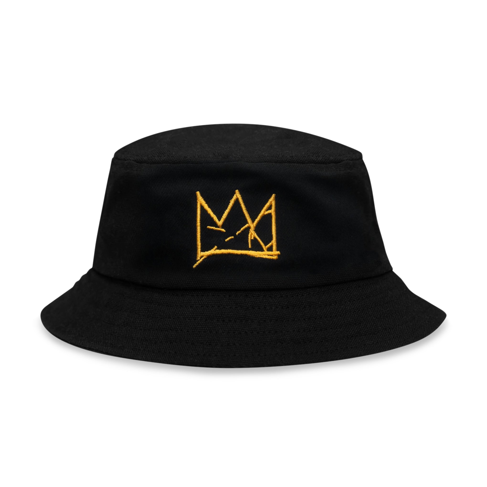 Jean-Michel Basquiat Crown Embroidered Cotton Canvas Bucket Hat