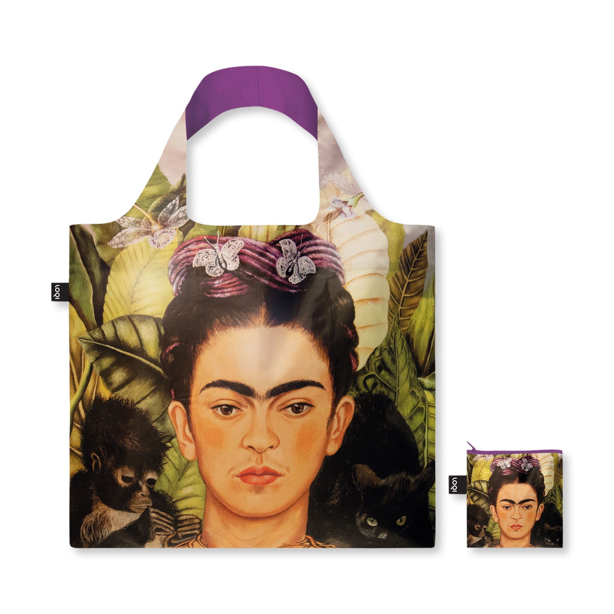 Loqi Frida Kahlo Recycled Polyester Artist Tote Bag
