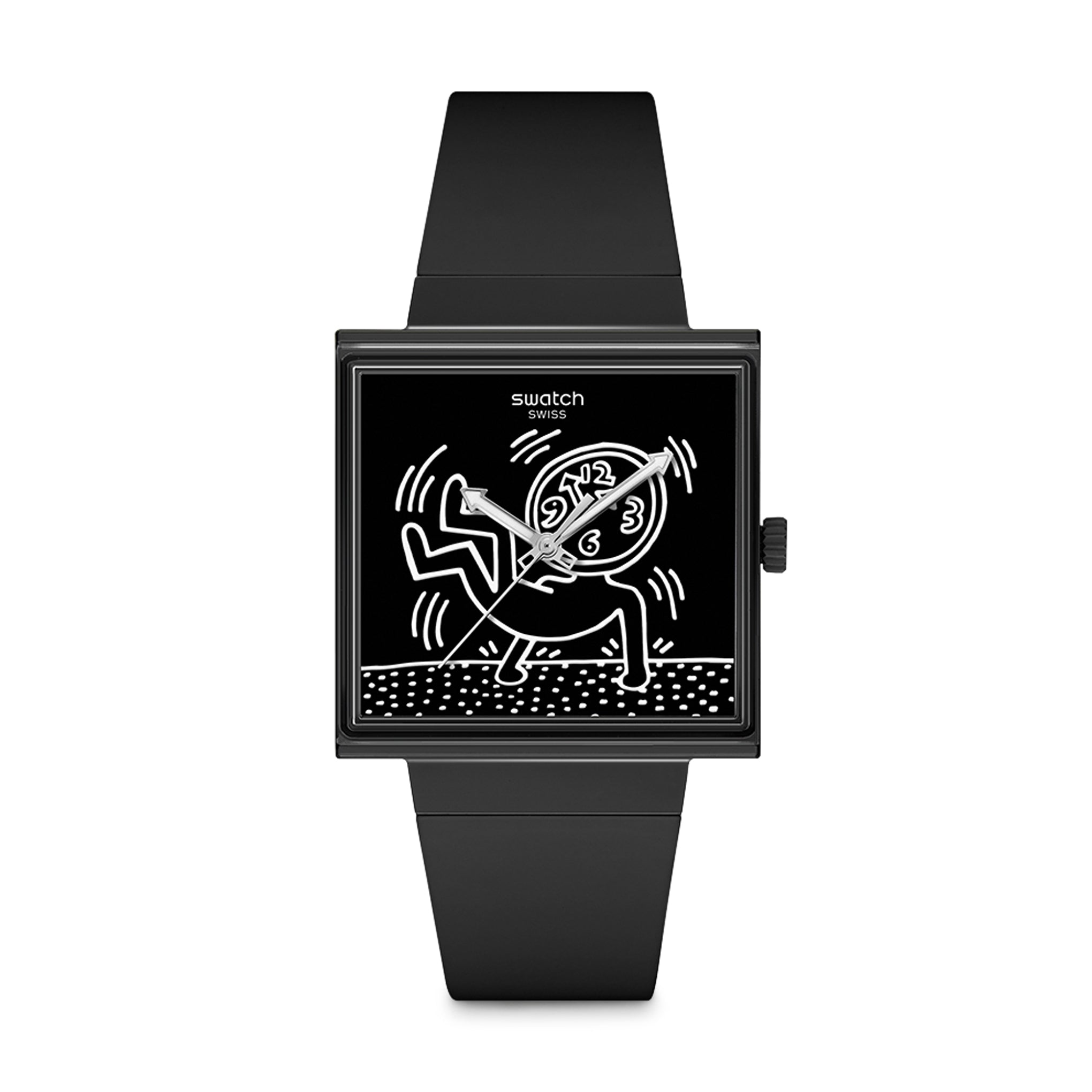 Swatch Keith Haring Break Loose Art Watch - Black Bioceramic