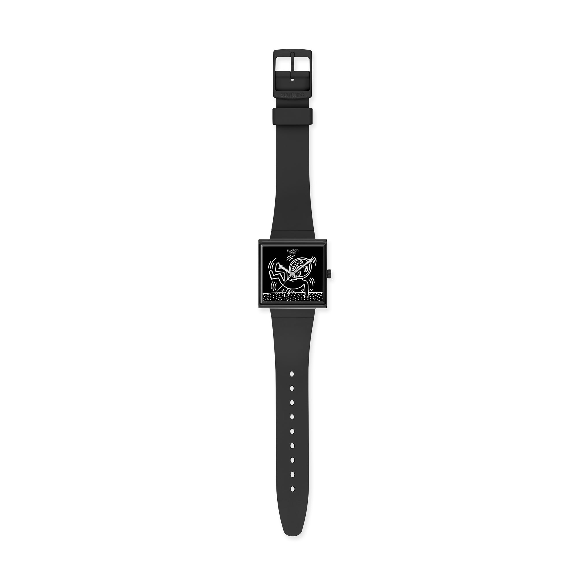 Swatch Keith Haring Break Loose Art Watch - Black Bioceramic