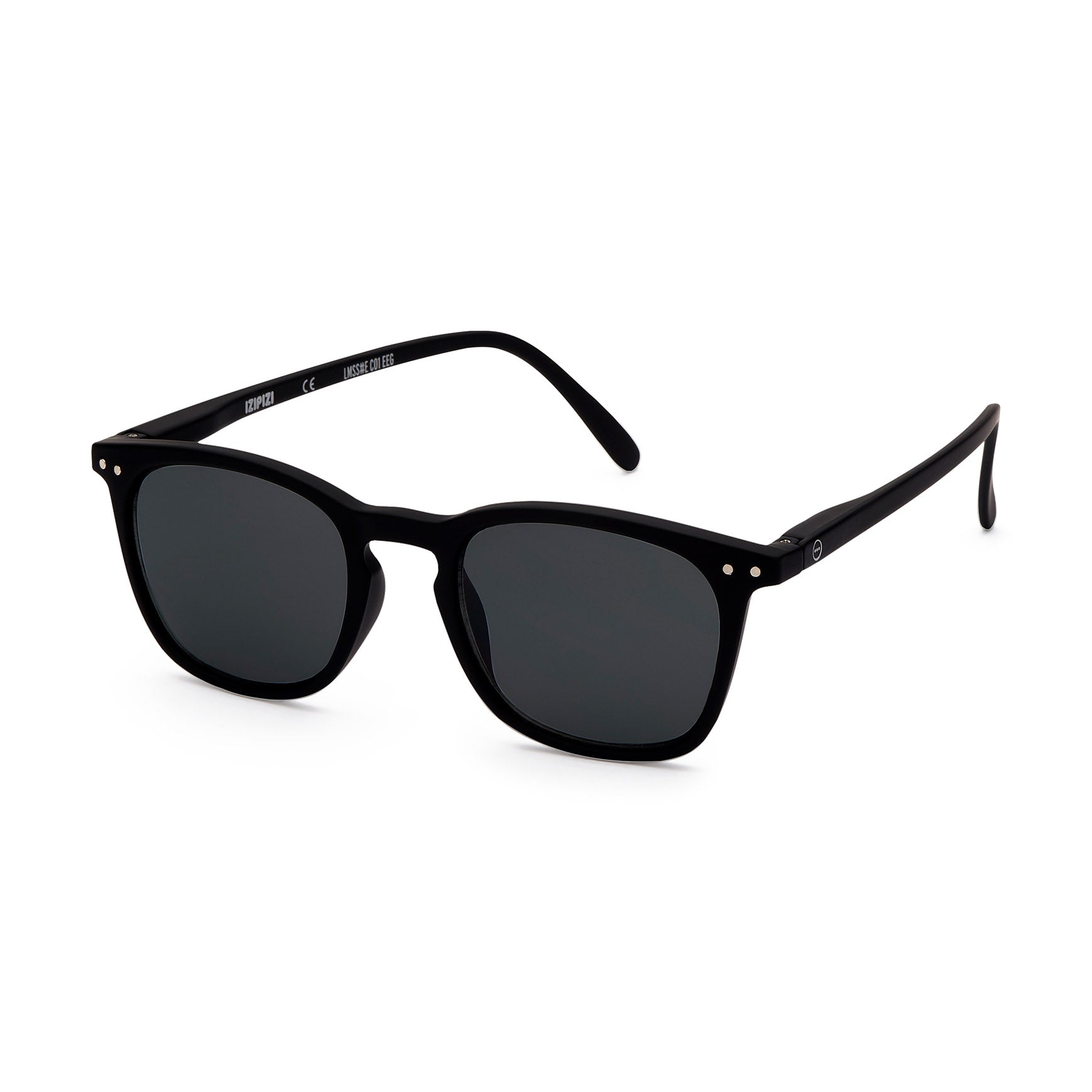 IZIPIZI Unisex Trapeze Sunglasses - Black Square Frames