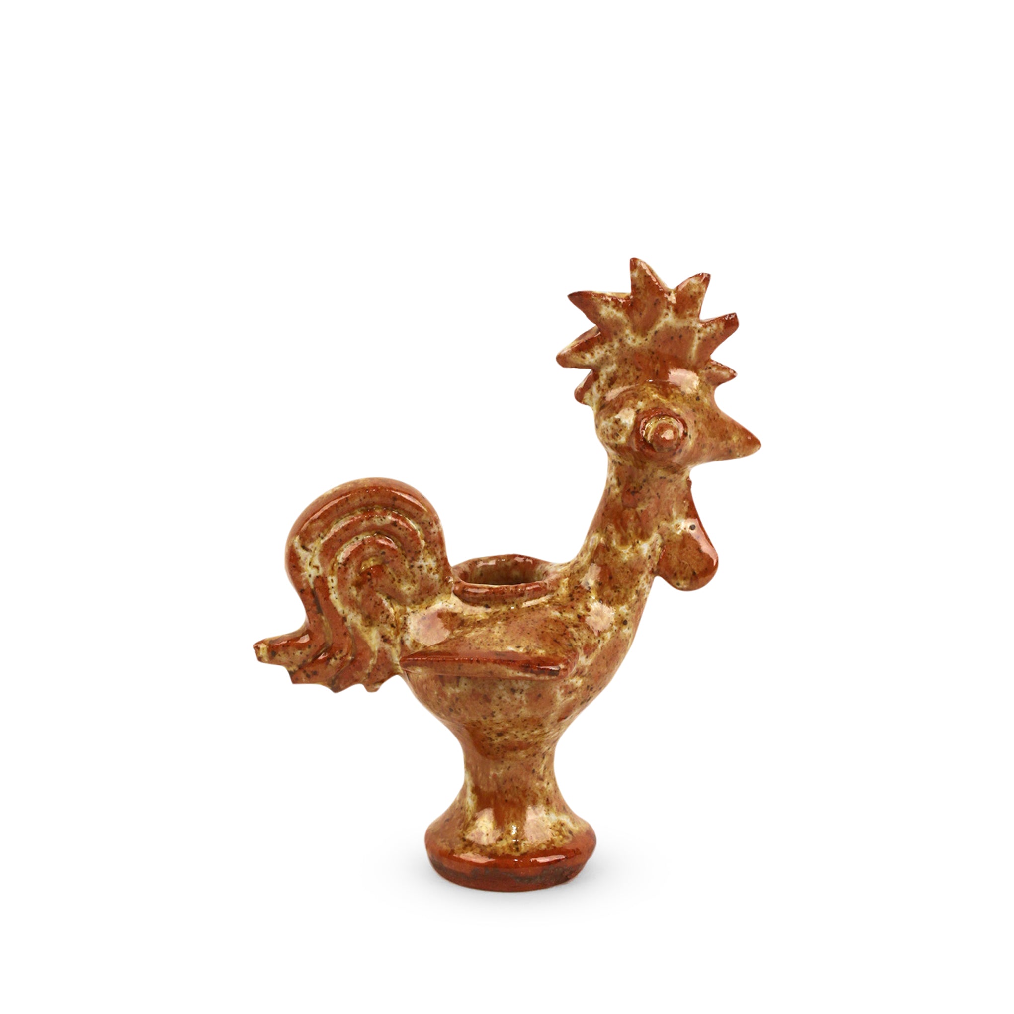 Handcrafted Yellow Ceramic Animal Figurine by A Vida Portuguesa