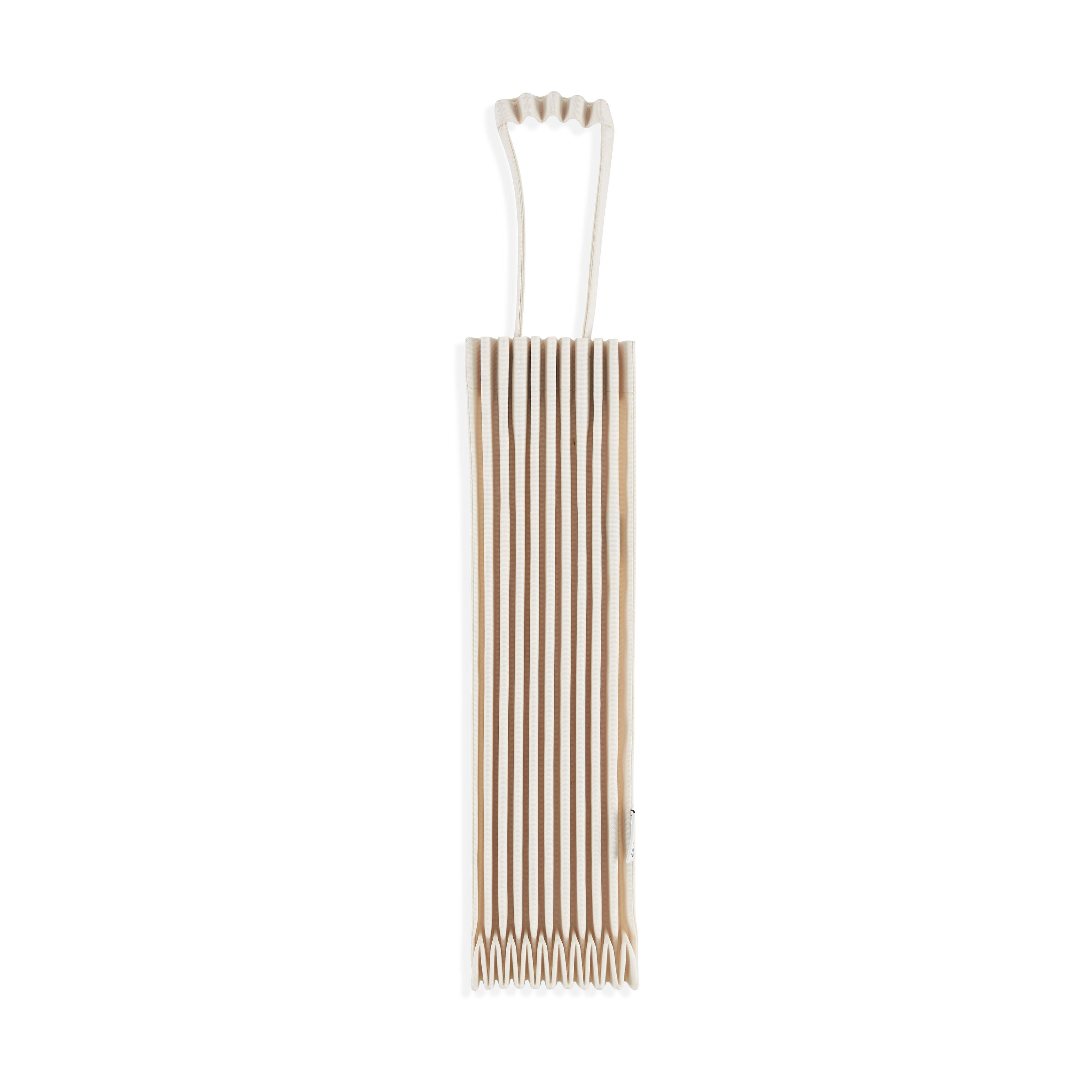 ISSEY MIYAKE Recycled Polyester Pleated Tote Bag - Off White