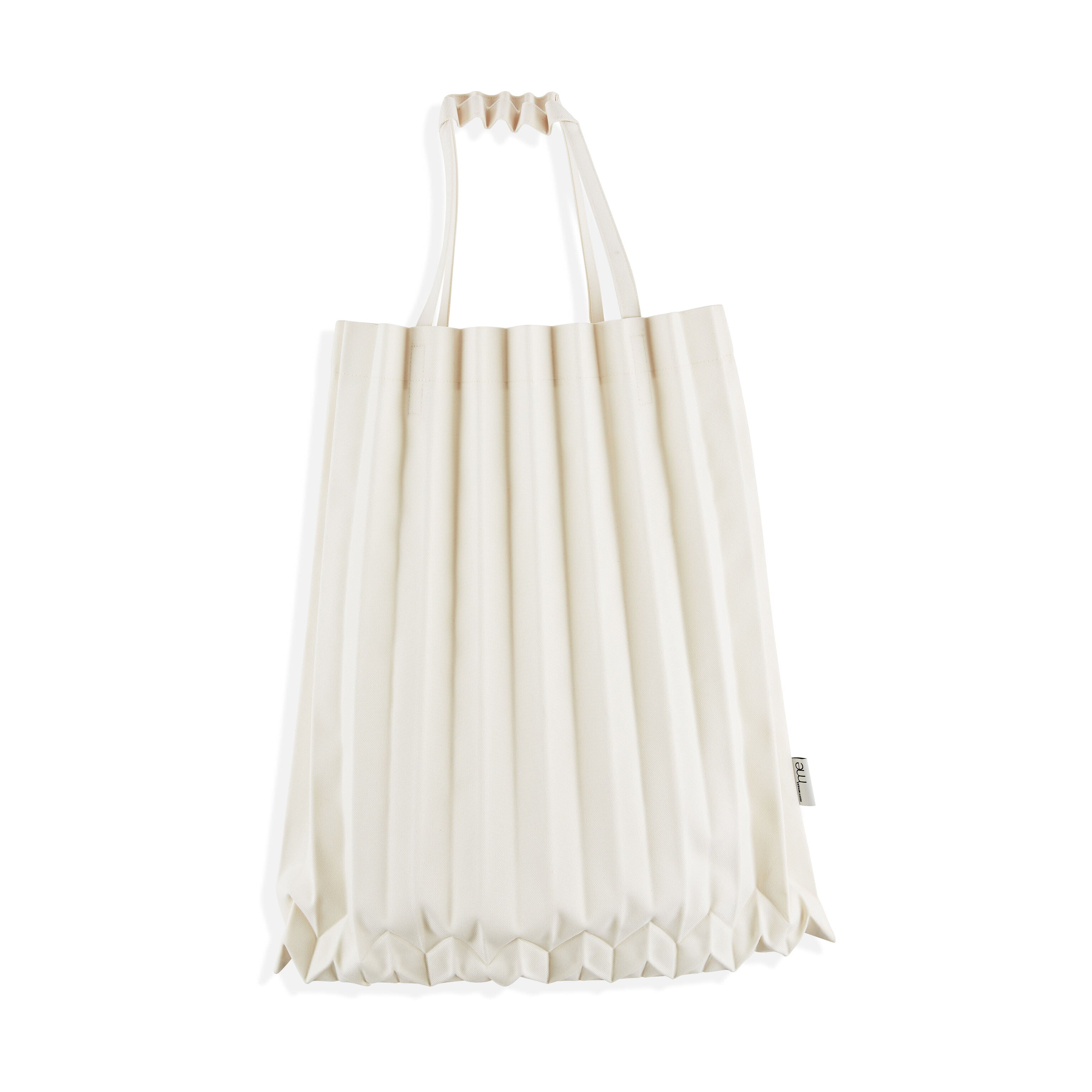 ISSEY MIYAKE Recycled Polyester Pleated Tote Bag - Off White