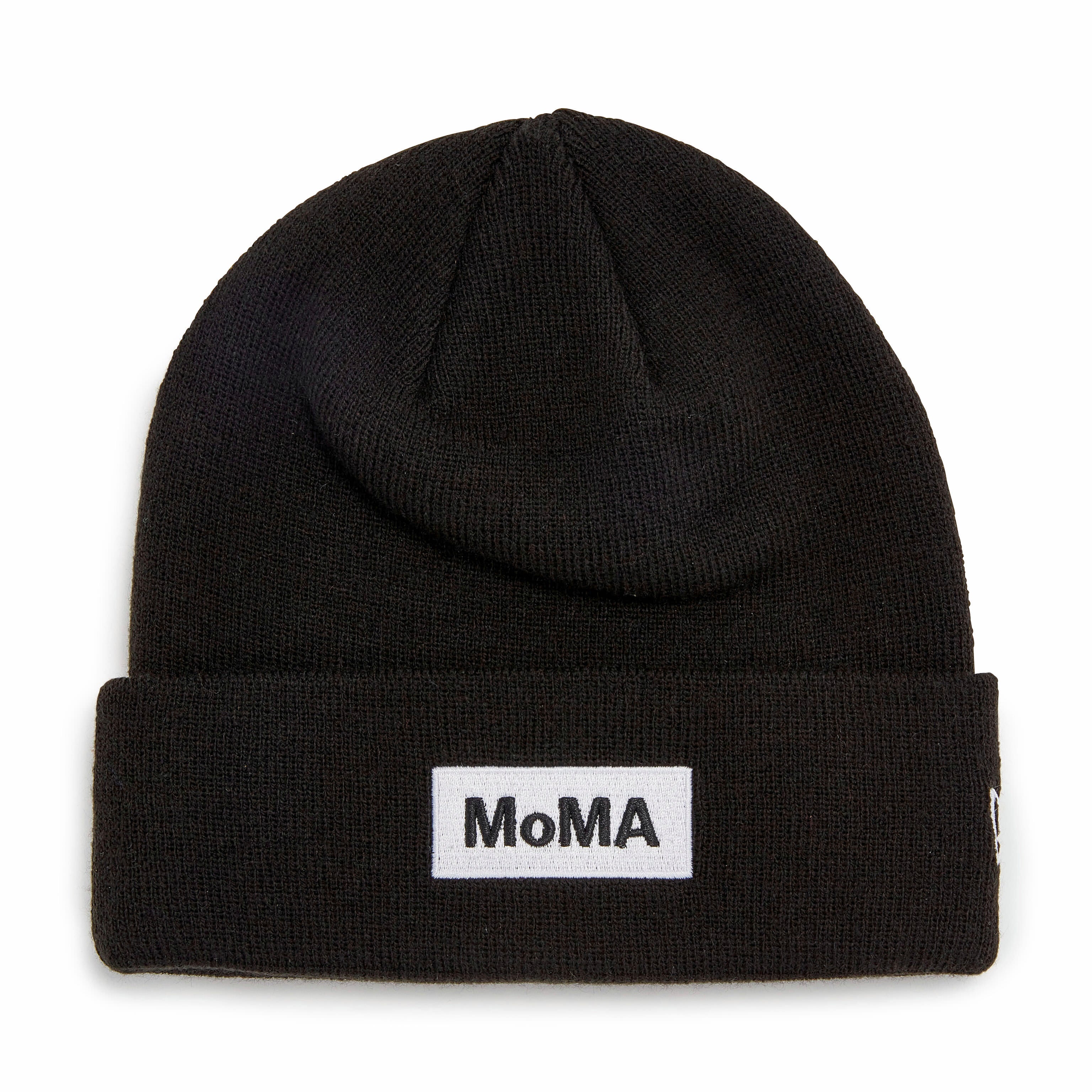 MoMA Logo Embroidered Black Beanie by New Era