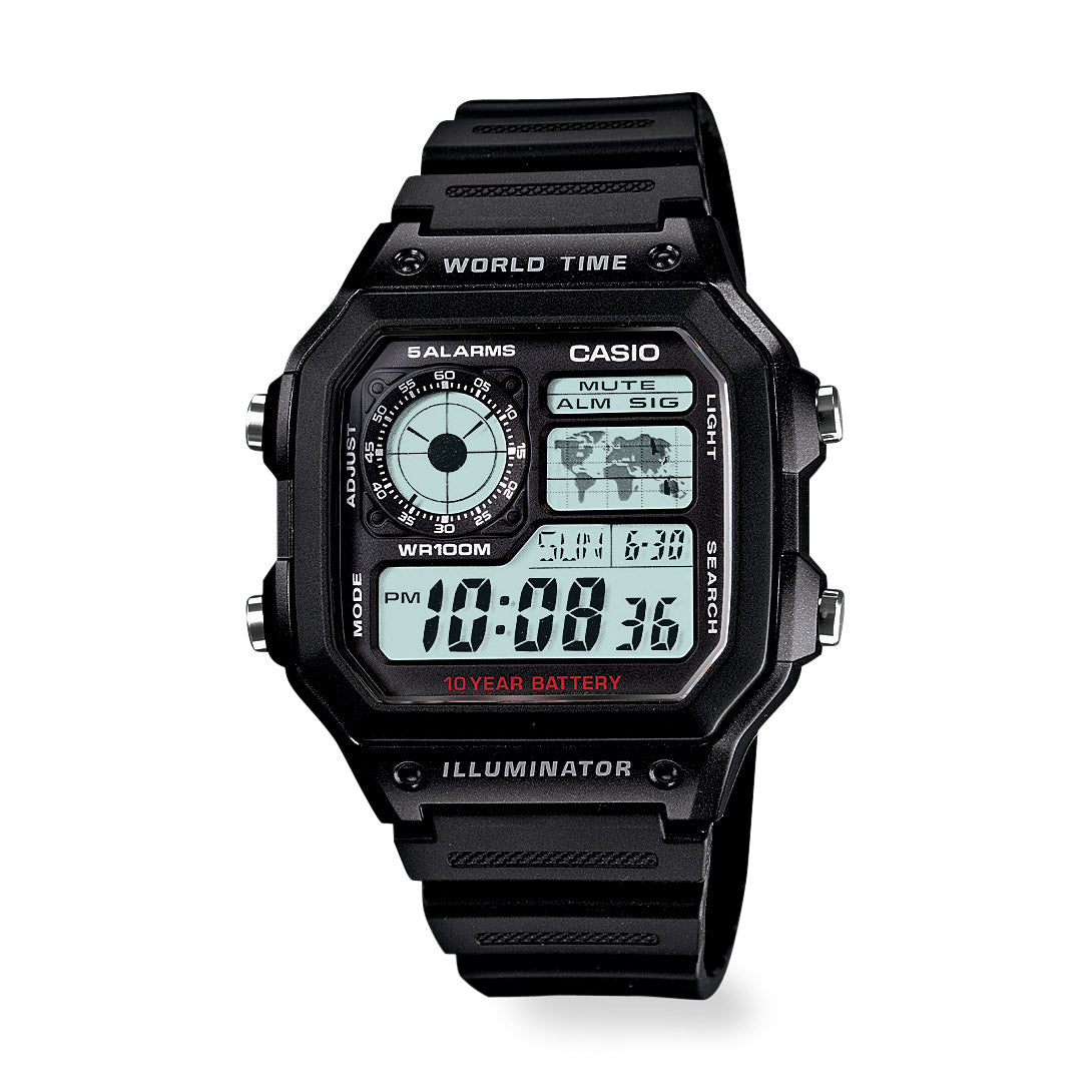 Casio World Time Analog-Digital Travel Watch