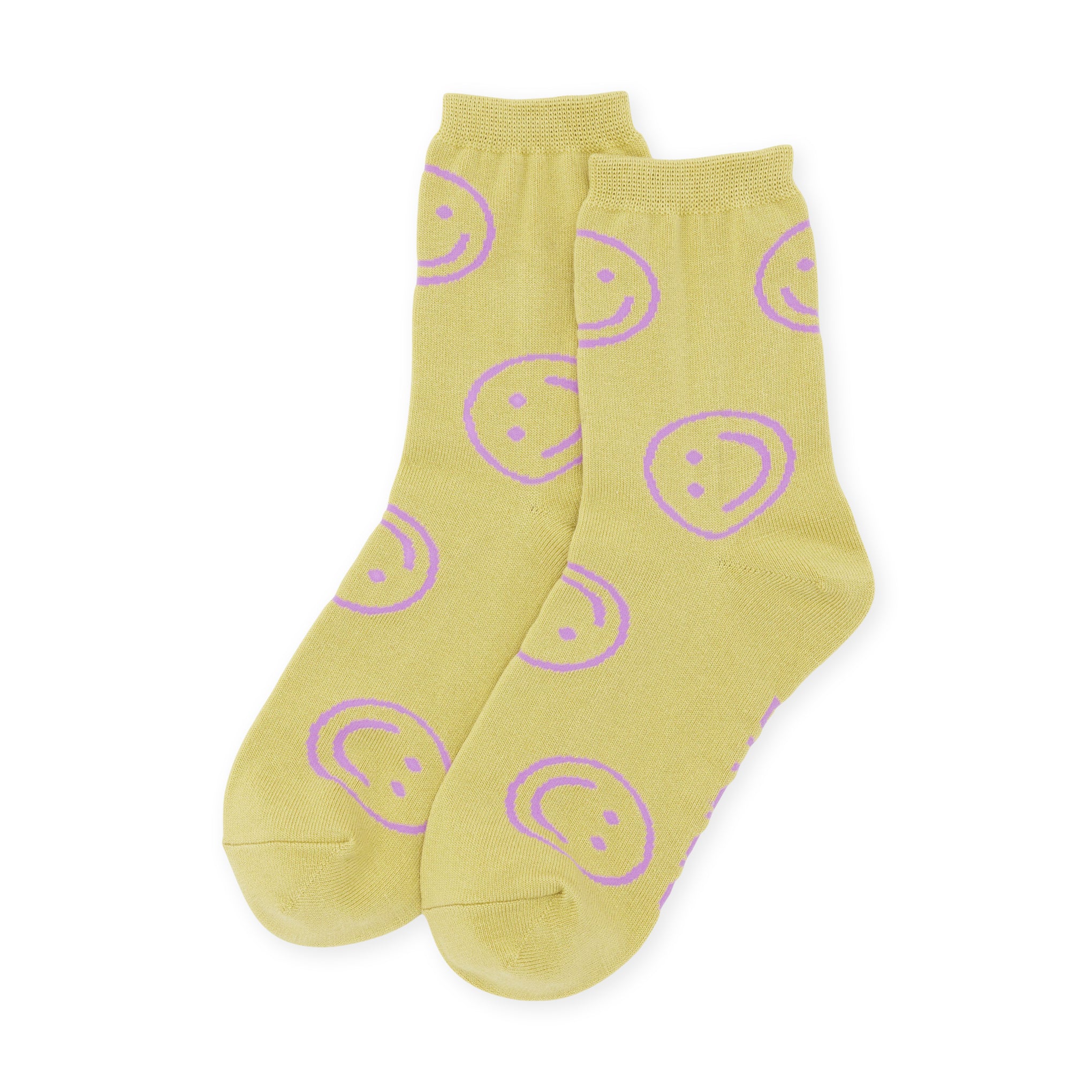 Baggu Straw Happy Bamboo Crew Socks for Women & Men