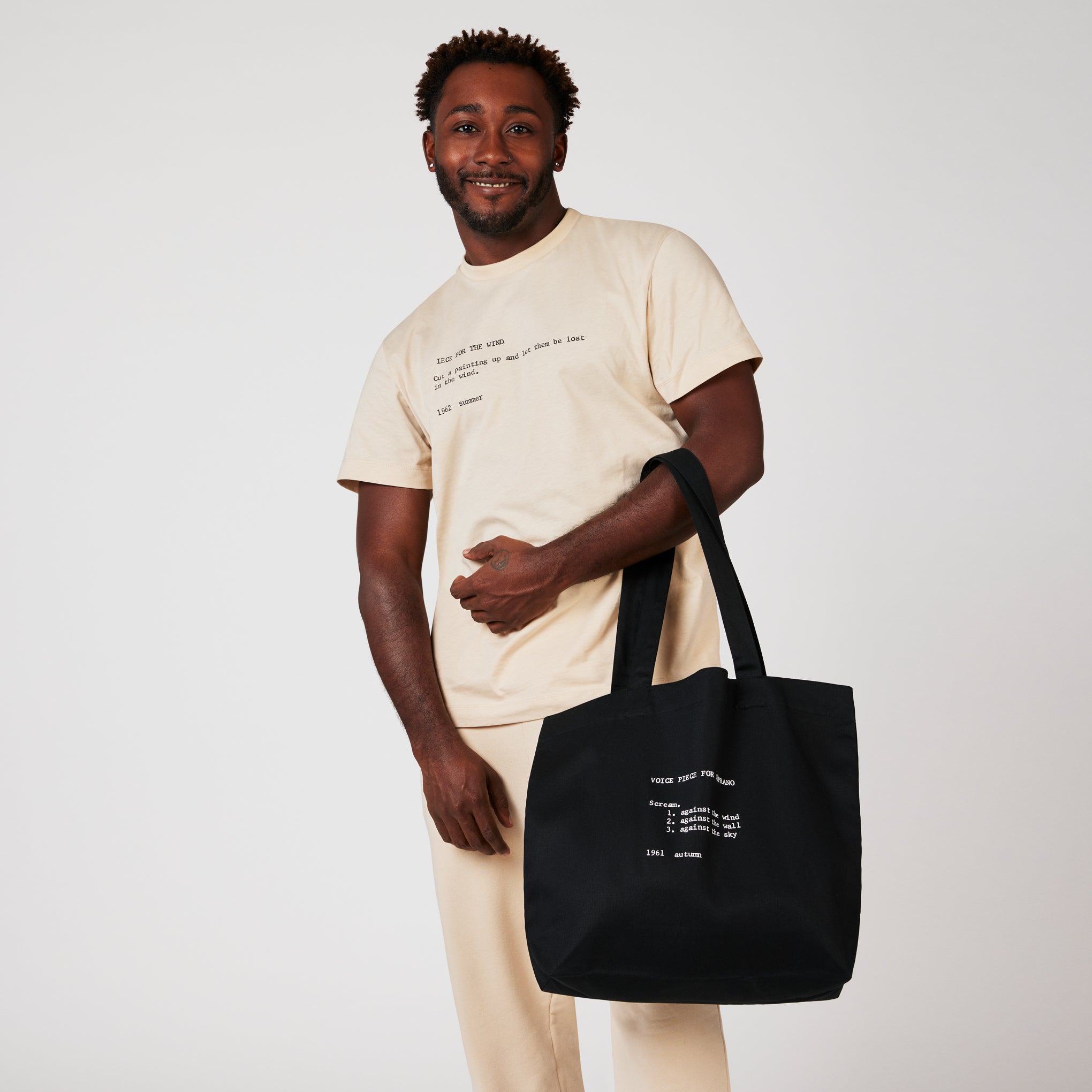 PANGAIA Yoko Ono Grapefruit Tote Bag - Eco-Friendly Cotton Hemp