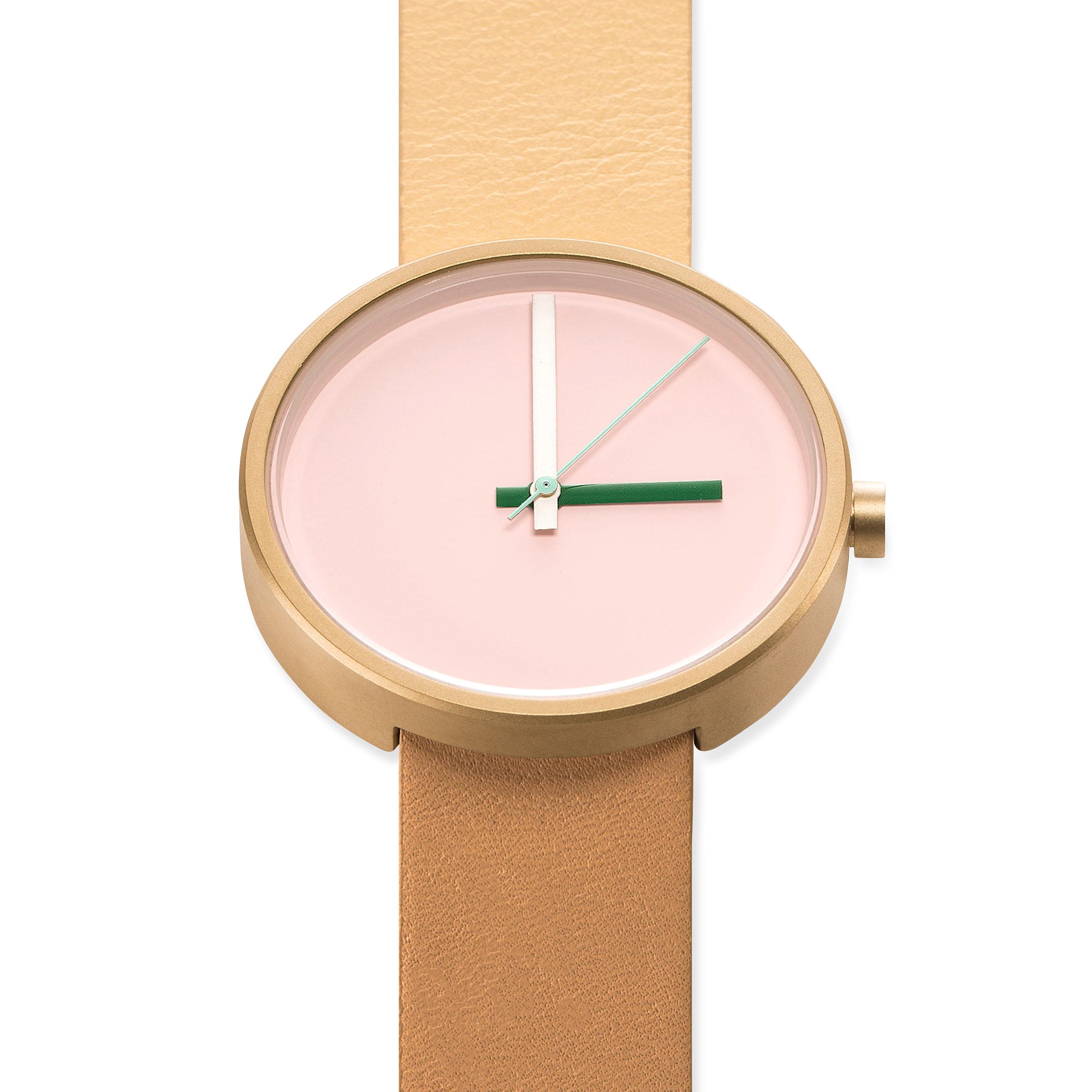 Multi Beige Leather Watch with Japanese Quartz Movement