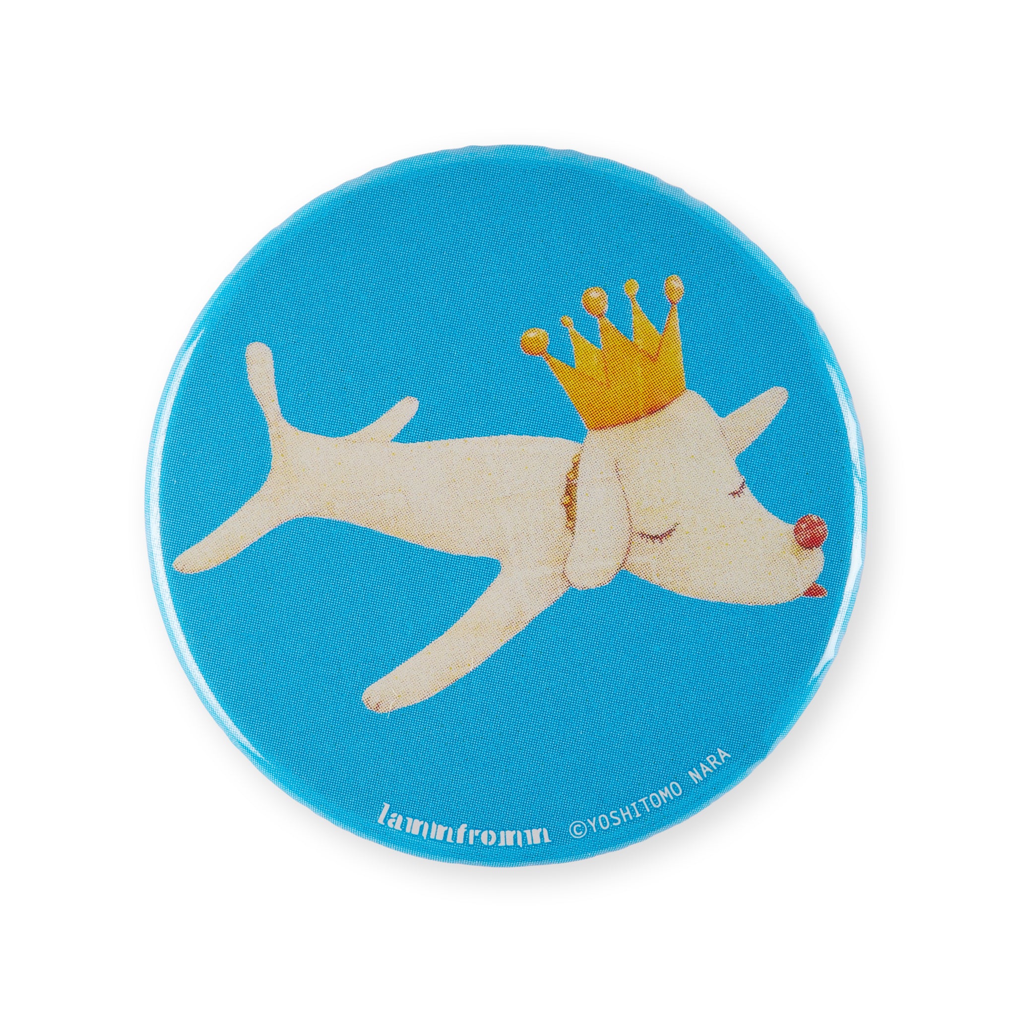 Yoshitomo Nara Dog Pin Badge - Artist Collectible Metal Button